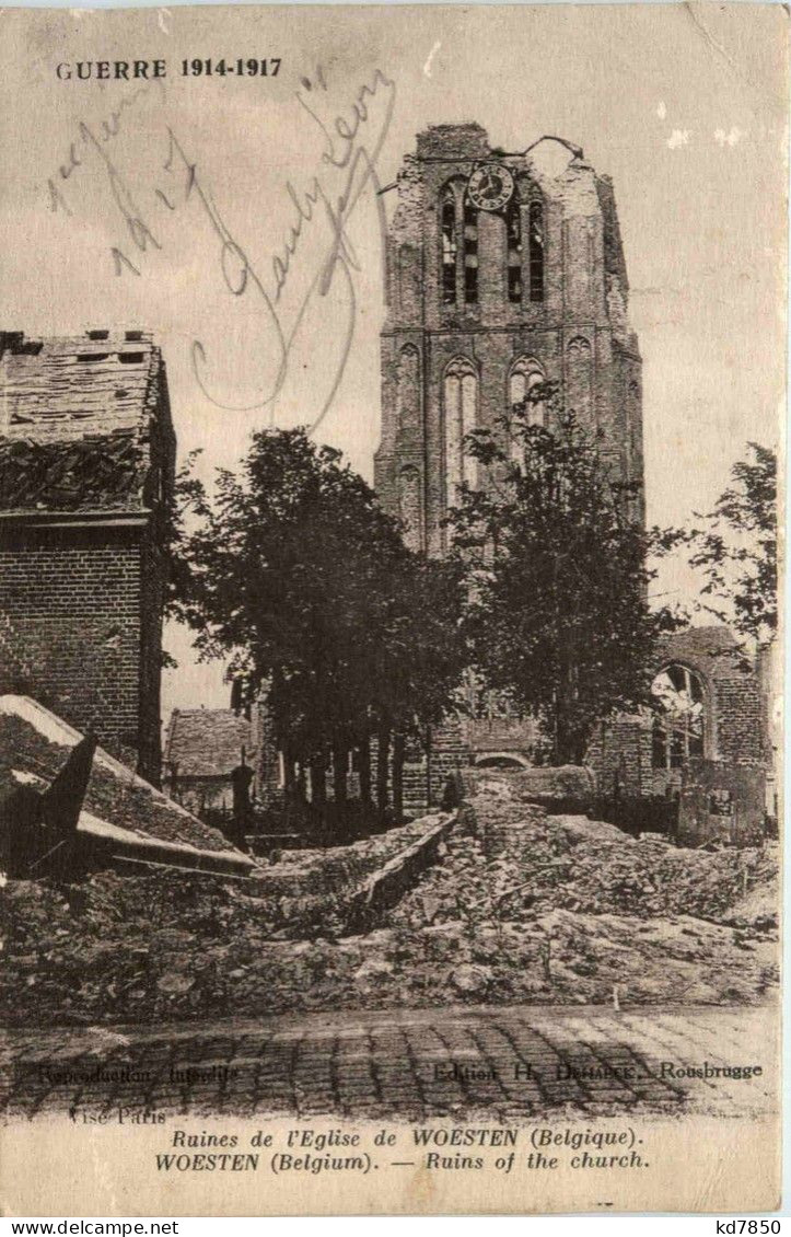 Ruines De L Eglise De Woesten - Sonstige & Ohne Zuordnung