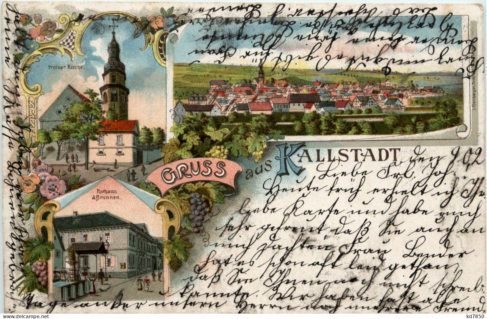 Gruss Aus Kallstadt - Litho - Otros & Sin Clasificación