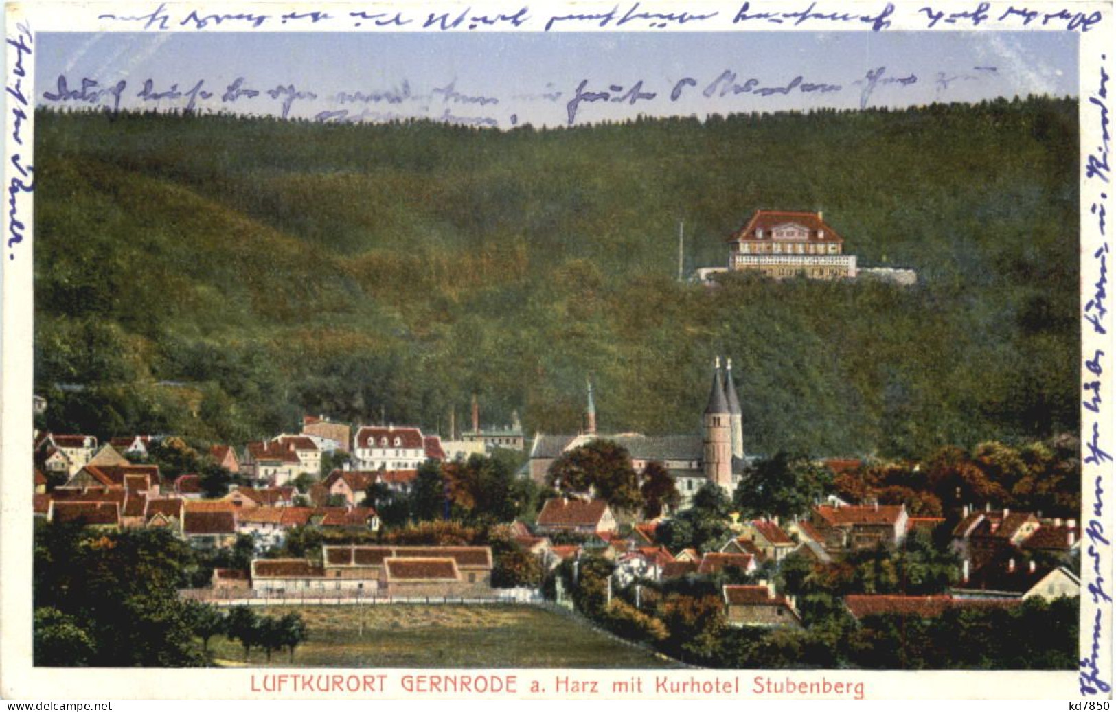 Gernrode Am Harz Mit Kurhotel Stubenberg - Bahnpost - Quedlinburg