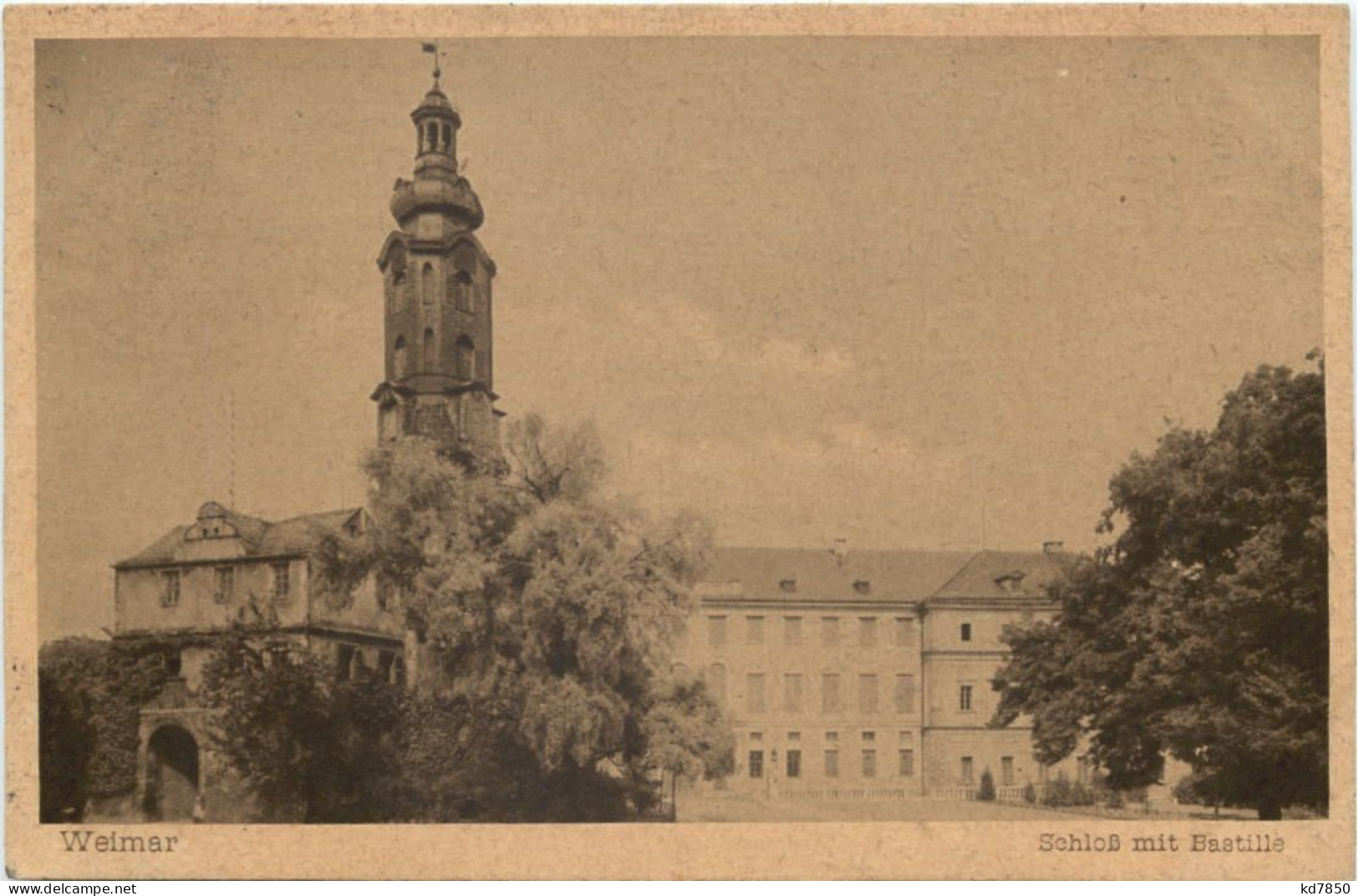 Weimar - Schloss Mit Bastille - Weimar