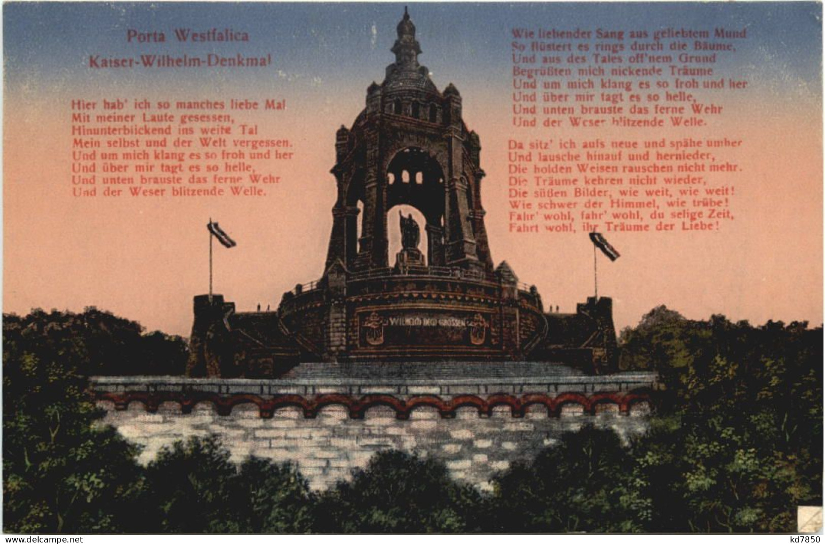 Porta Westfalica - Kaiser Wilhelm Denkmal - Porta Westfalica