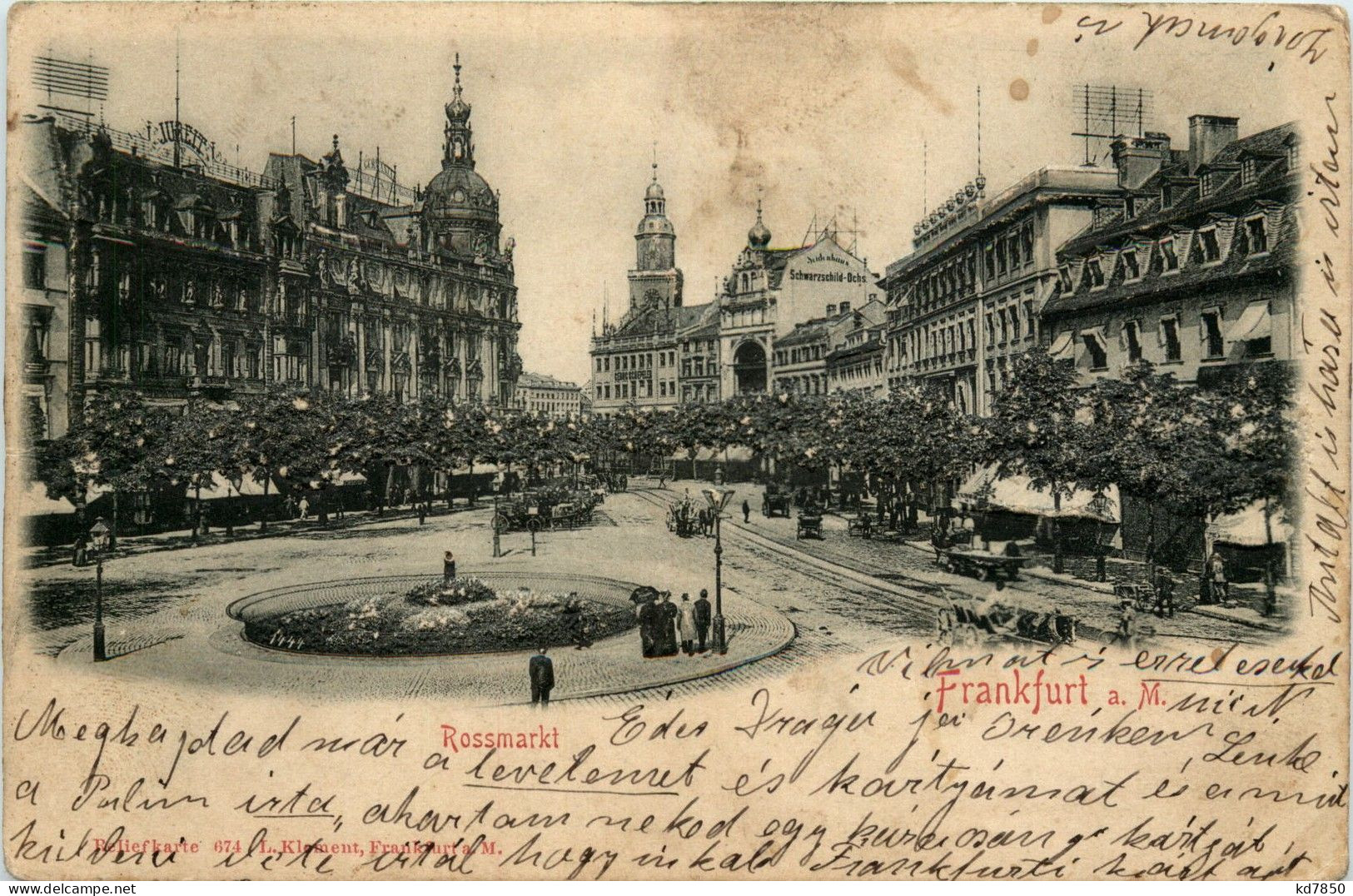 Frankfurt - Rossmarkt - Reliefkarte - Frankfurt A. Main