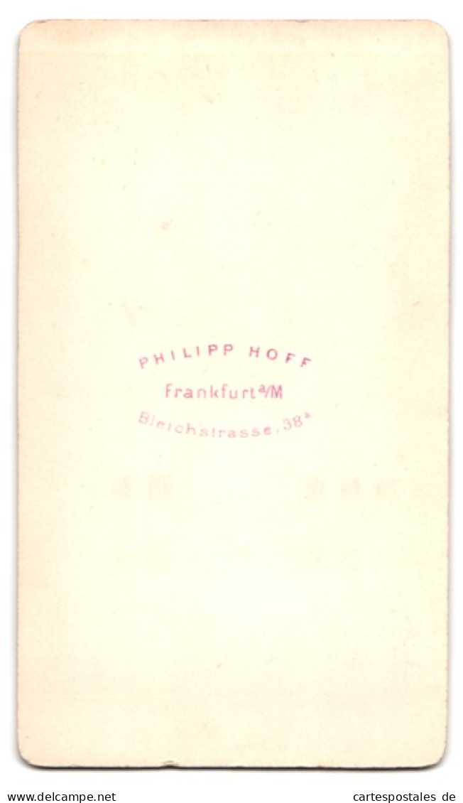 Fotografie Philipp Hoff, Frankfurt A. M., Bleichstr. 38, Portrait Herr Im Anzug Mit Krawatte Und Bart  - Anonymous Persons