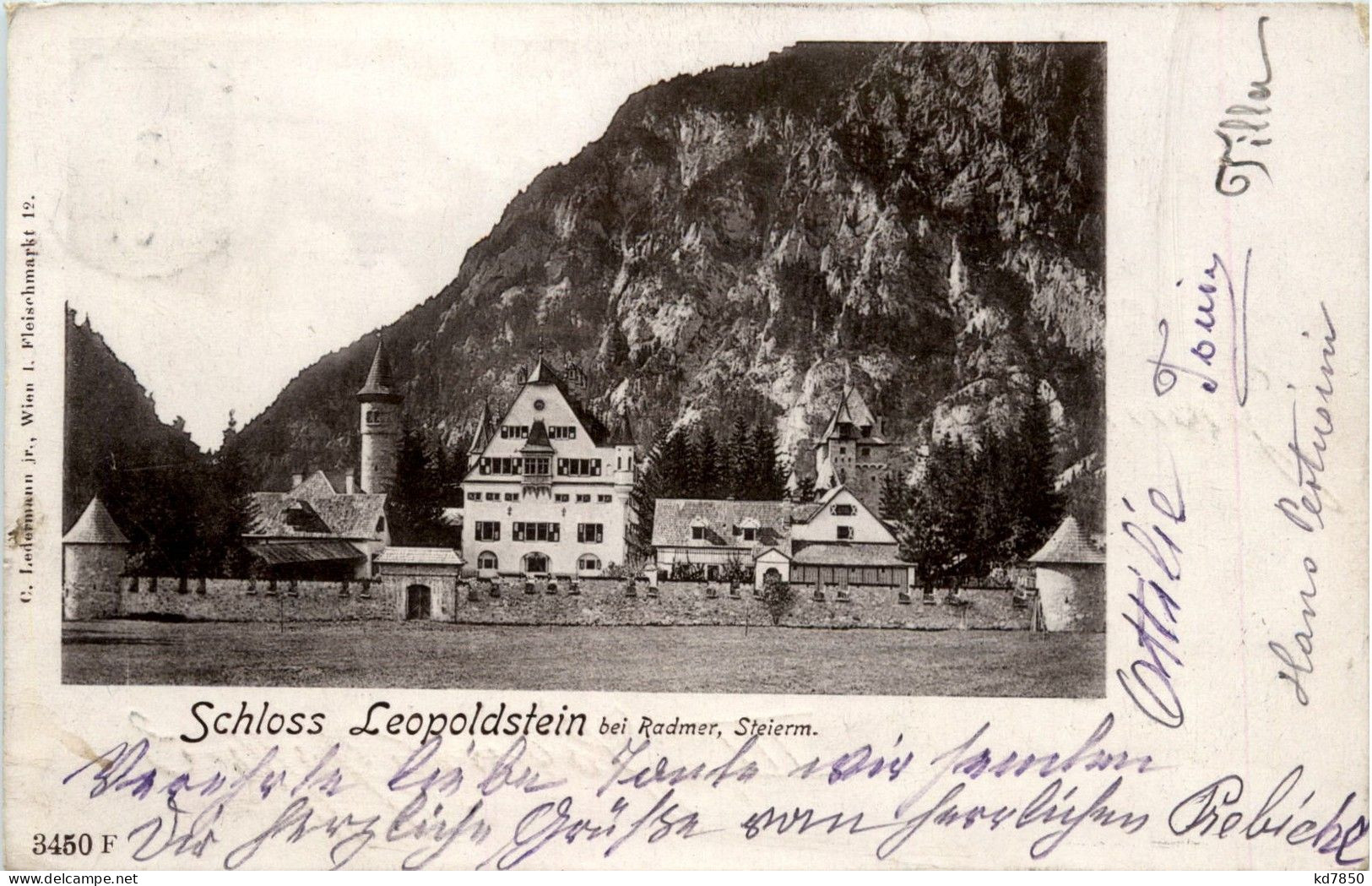 Schloss Leopoldstein Bei Radmer - Litho - Leoben