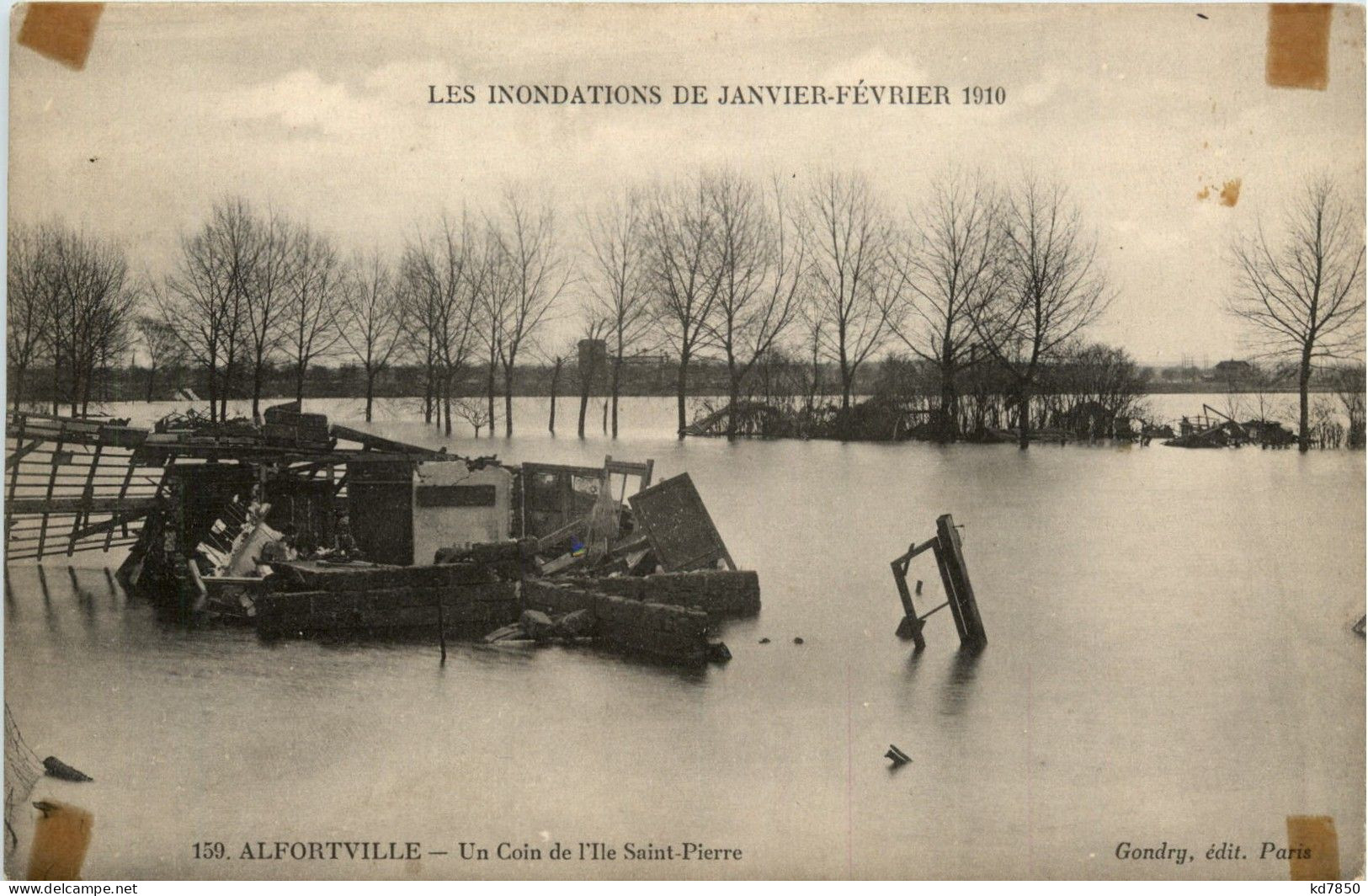 Alfortville - Un Coin De Ile Saint Pierre - Inondations De 1910 - Alfortville