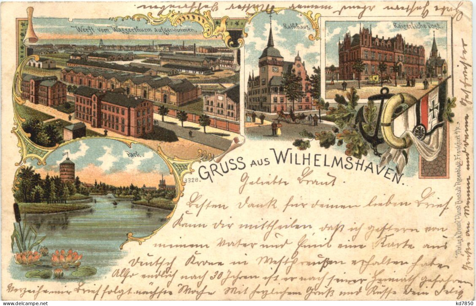 Gruss Aus Wilhelmshaven - Litho - Wilhelmshaven