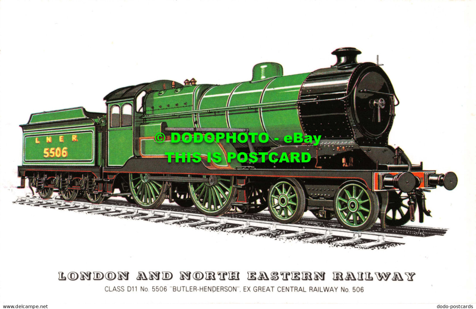 R542814 London And North Eastern Railway. Class D. 11. No. 5506. Butler Henderso - Altri & Non Classificati