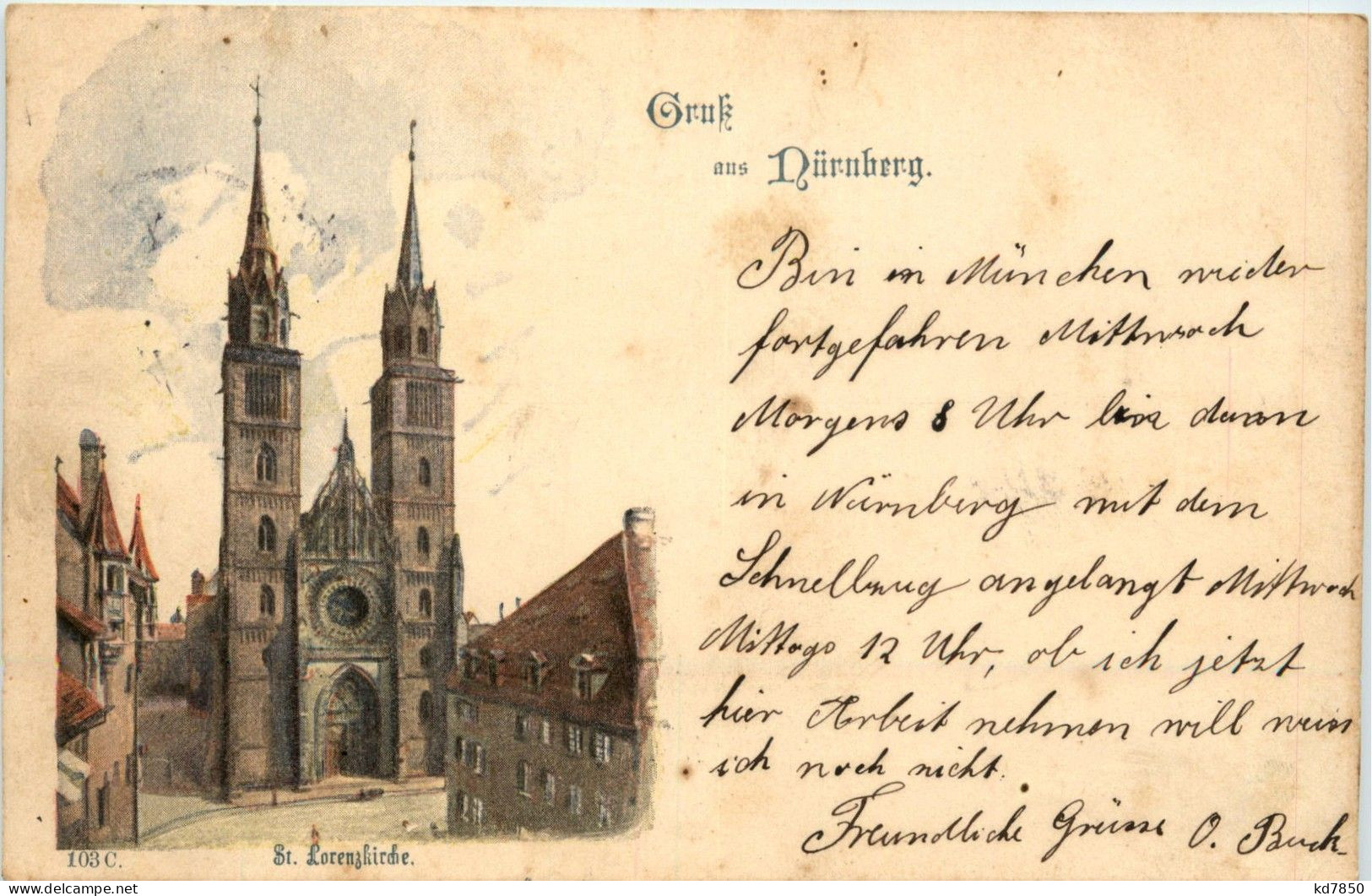 Gruss Aus Nürnberg - St. Lorenzkirche - Nürnberg