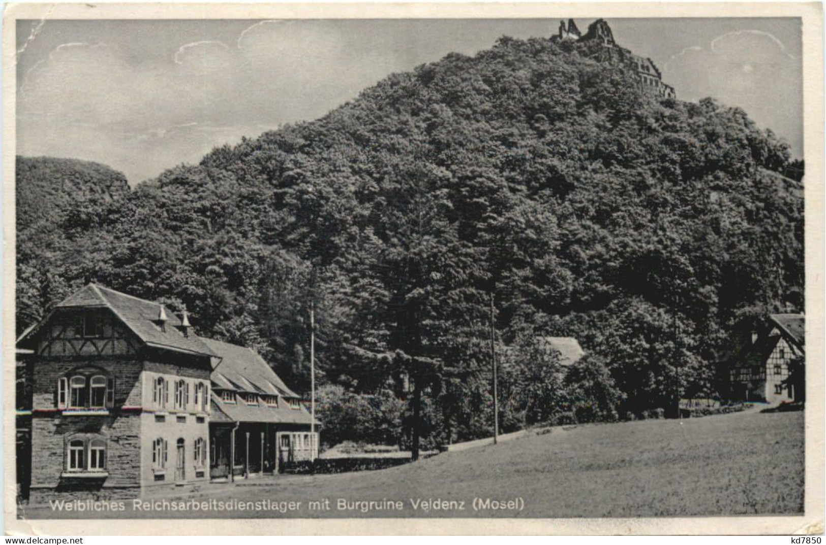 Weibliches Reichsarbeitsdienstlager Mit Burgruine Veldenz Mosel - Bernkastel-Kues