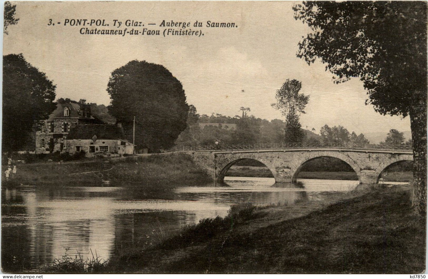 Pont Pol - Auberge Du Saumon - Chateauneuf Du Faou - Andere & Zonder Classificatie