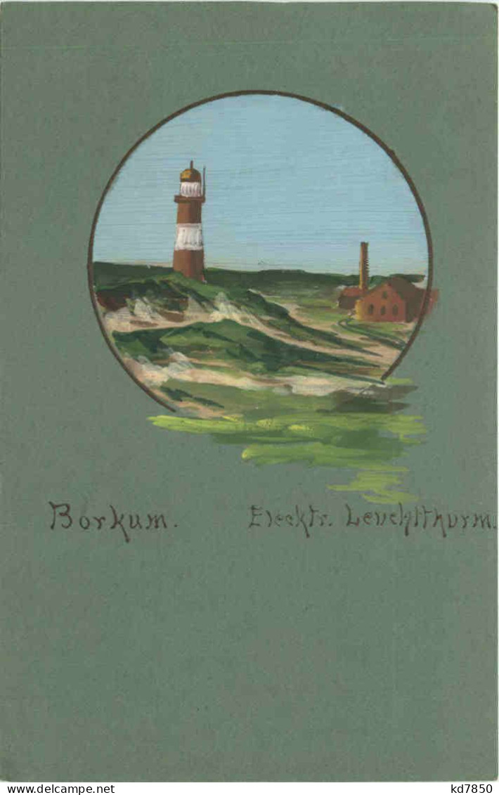 Borkum - Handgemalte Karte - Borkum