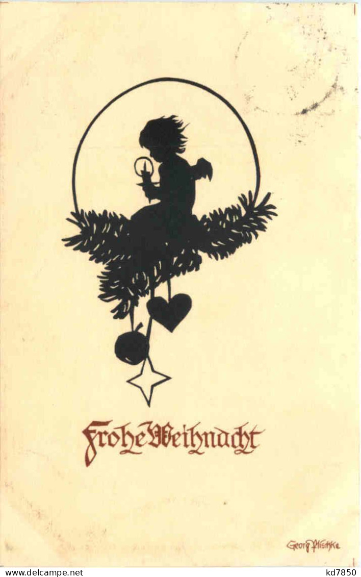 Scherenschnitt Georg Plischke - Scherenschnitt - Silhouette