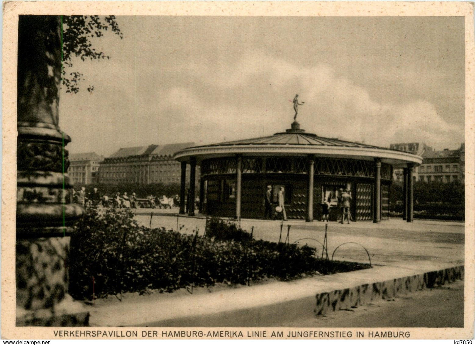 Hamburg, Verkehrspavillon Der Hamburg-Amerika Linie Am Jungfernstieg - Autres & Non Classés