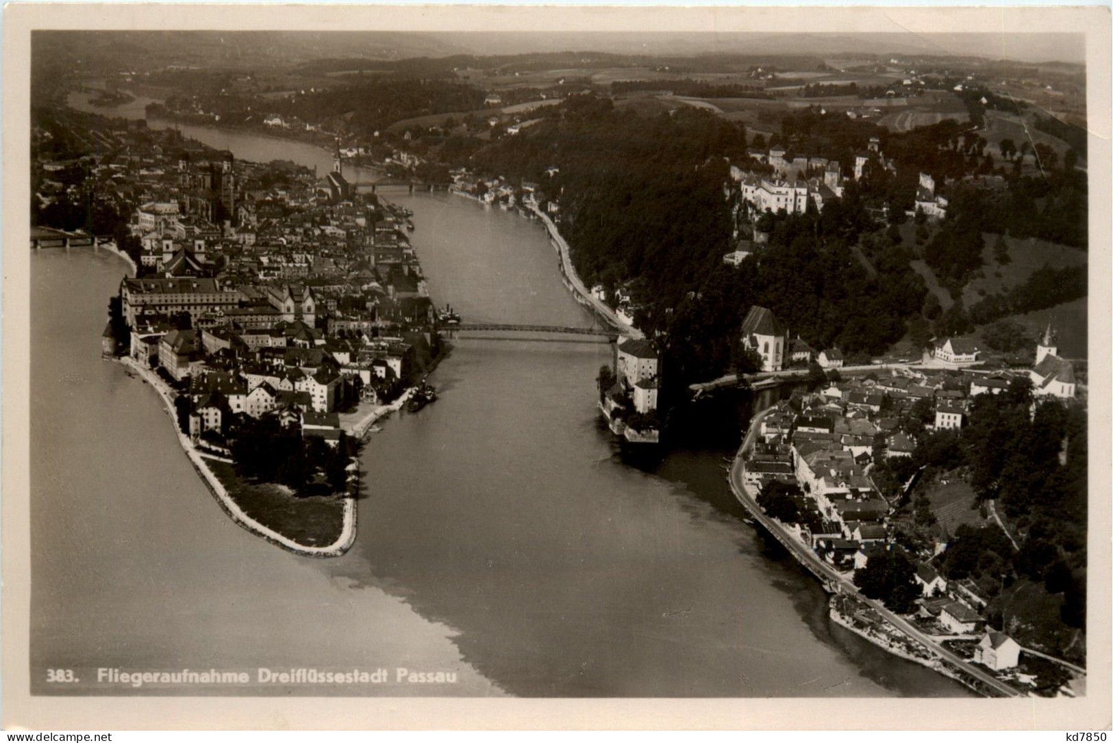 Passau/Bayern - Passau, Fliegeraufnahme - Passau