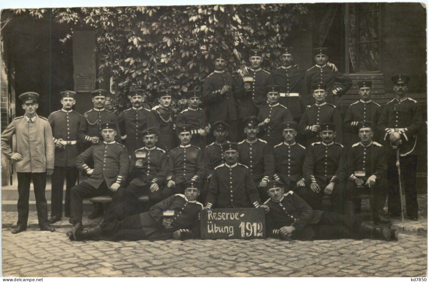 Soldaten Reserveübung 1912 - Personen