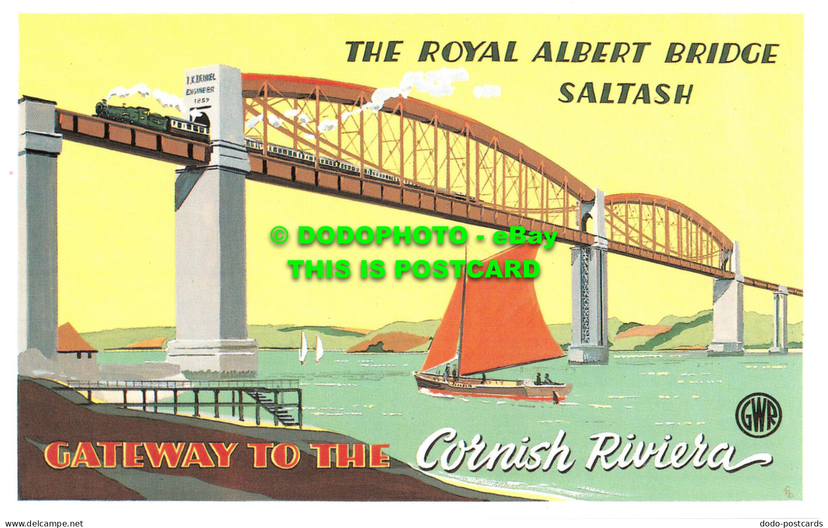 R542853 The Royal Albert Bridge Saltash. Gateway To The Cornish Riviera. Dalkeit - Monde