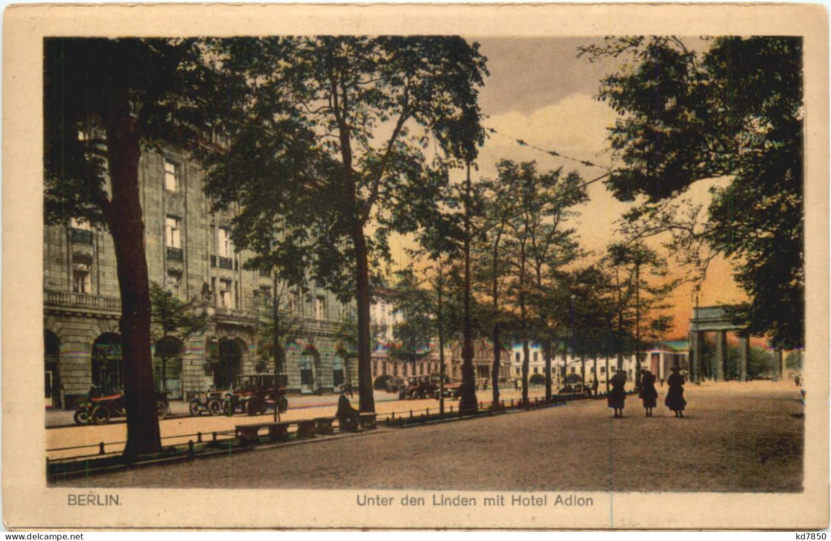 Berlin - Unter Den Linden Mit Hotel Adlon - Sonstige & Ohne Zuordnung