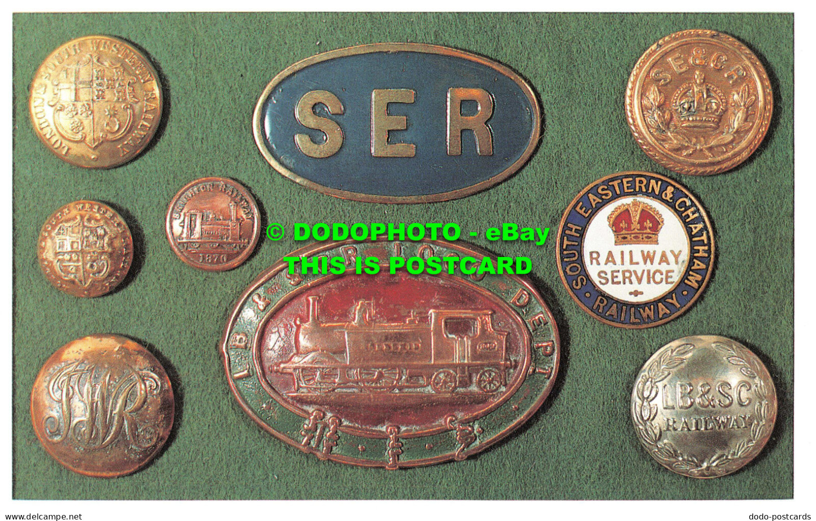 R542917 Some Badges And Buttons Used By Five Pre Group Railway Company. London A - Altri & Non Classificati