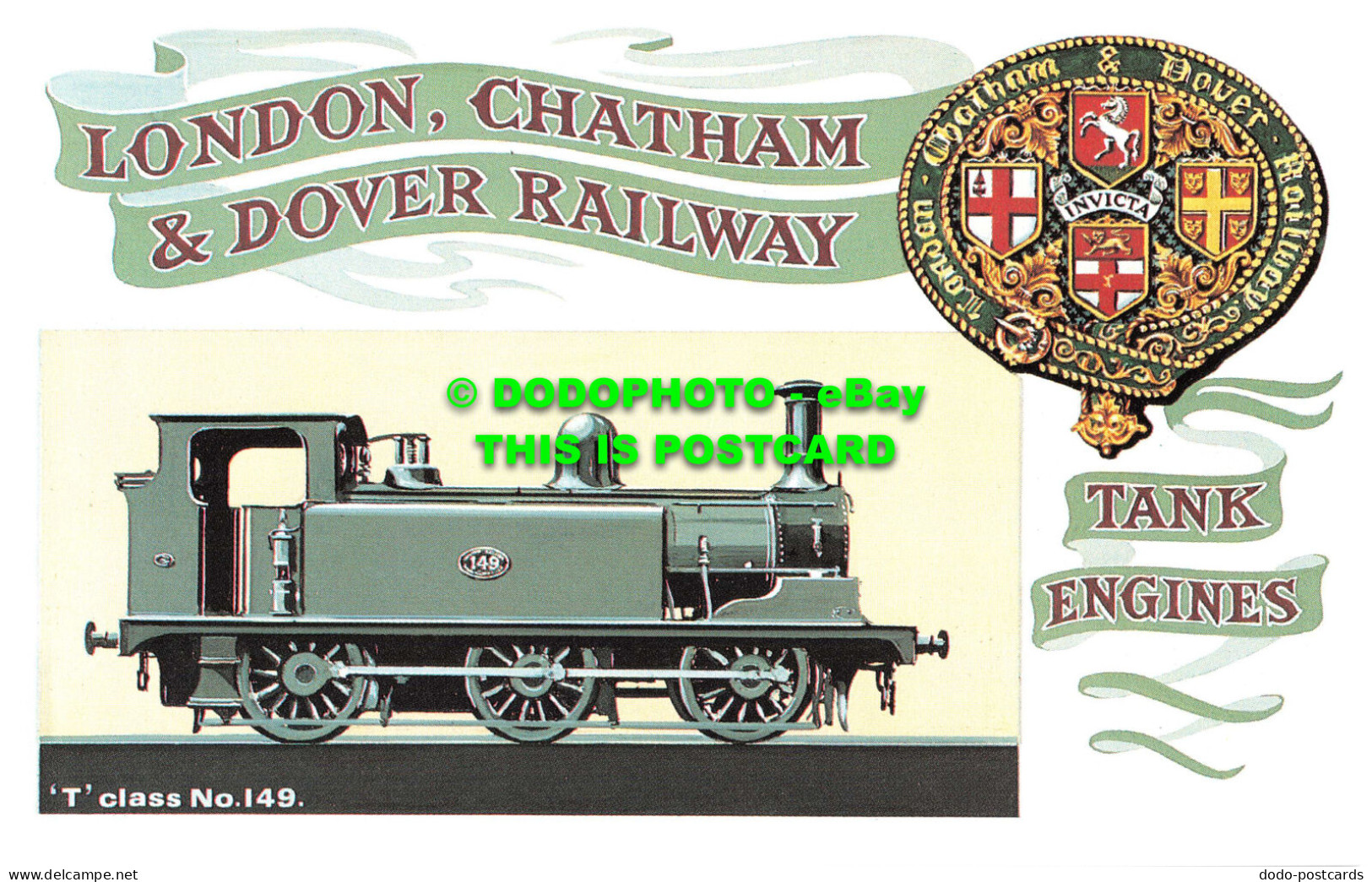 R542920 London. Chatham And Dover Railway. Tank Engines. T. Class No. 149. Dalke - Altri & Non Classificati