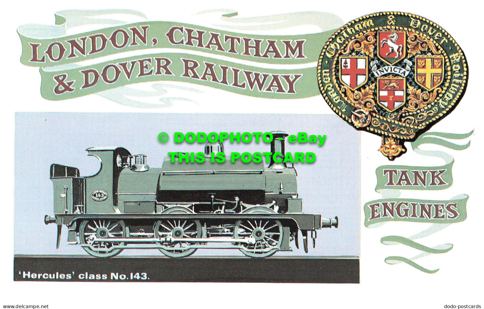 R542924 London. Chatham And Dover Railway. Tank Engines. Hercules Class No. 143. - Otros & Sin Clasificación
