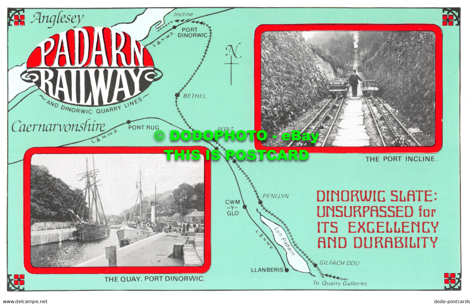 R542956 Padarn Railway. The Port Incline. Dalkeith Picture Postcard. No. 165. Mu - World