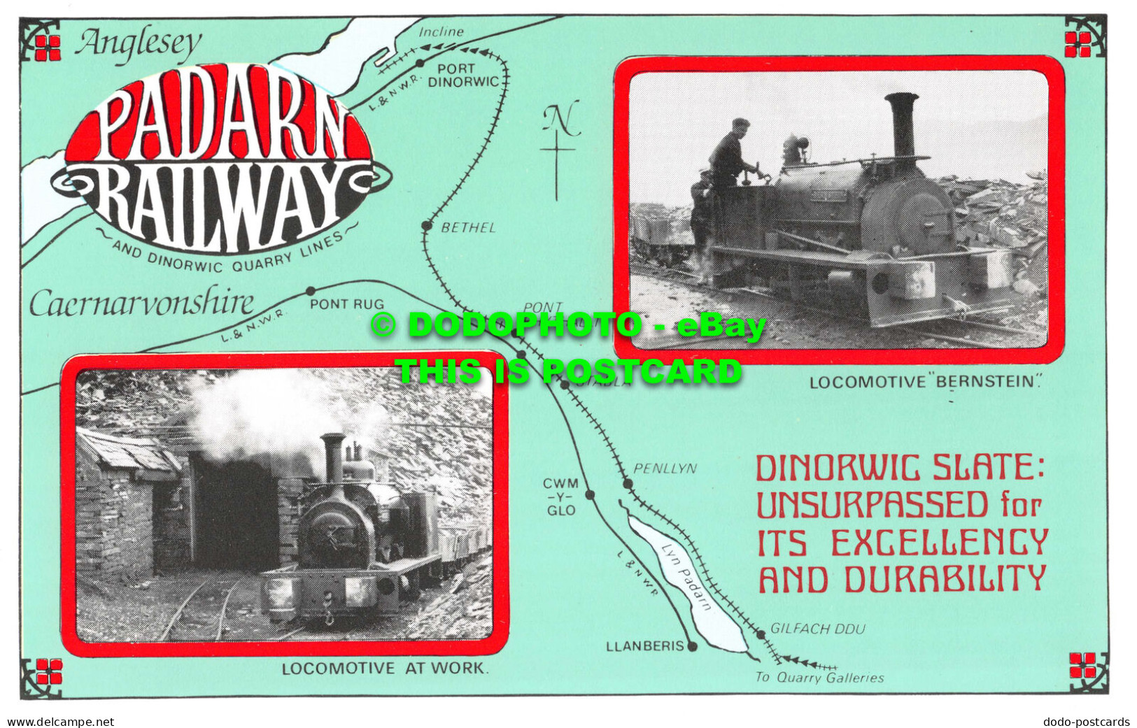 R542959 Padarn Railway. Locomotive At Work. Dalkeith Picture Postcard. No. 163. - Wereld