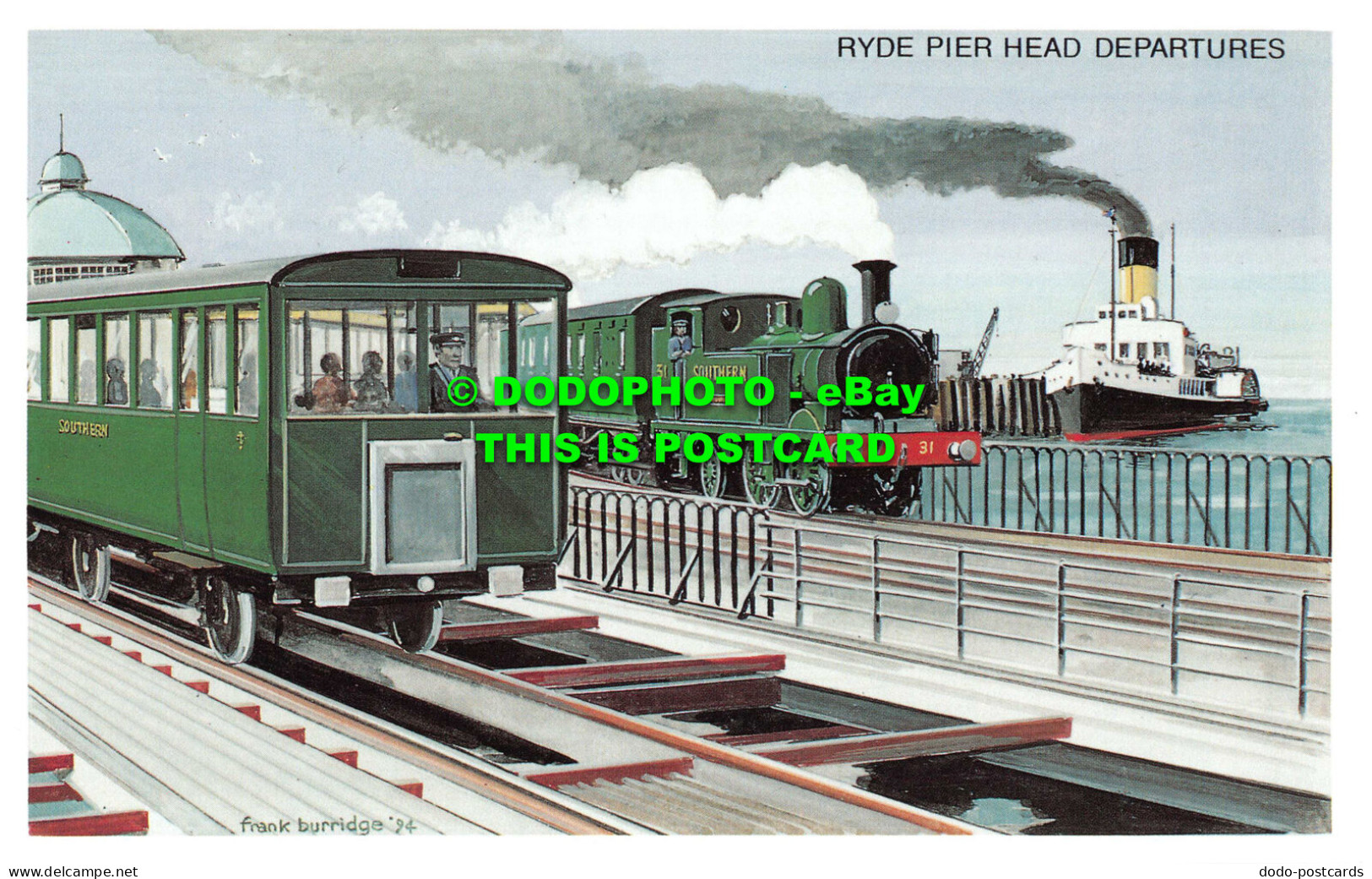 R542963 Ryde Pier Head Departures. Southern Railway. Dalkeith Publishing. Card N - World