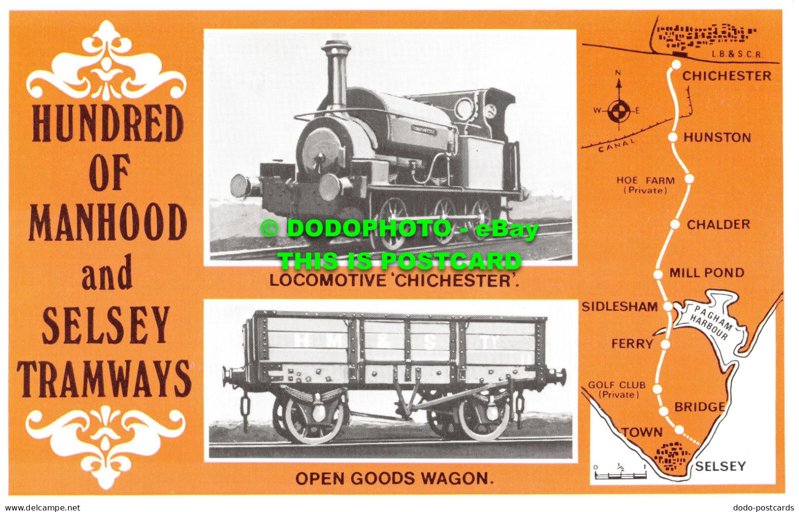 R542985 Hundred Of Manhood And Selsey Tramways. Open Goods Wagon. Dalkeith Pictu - World