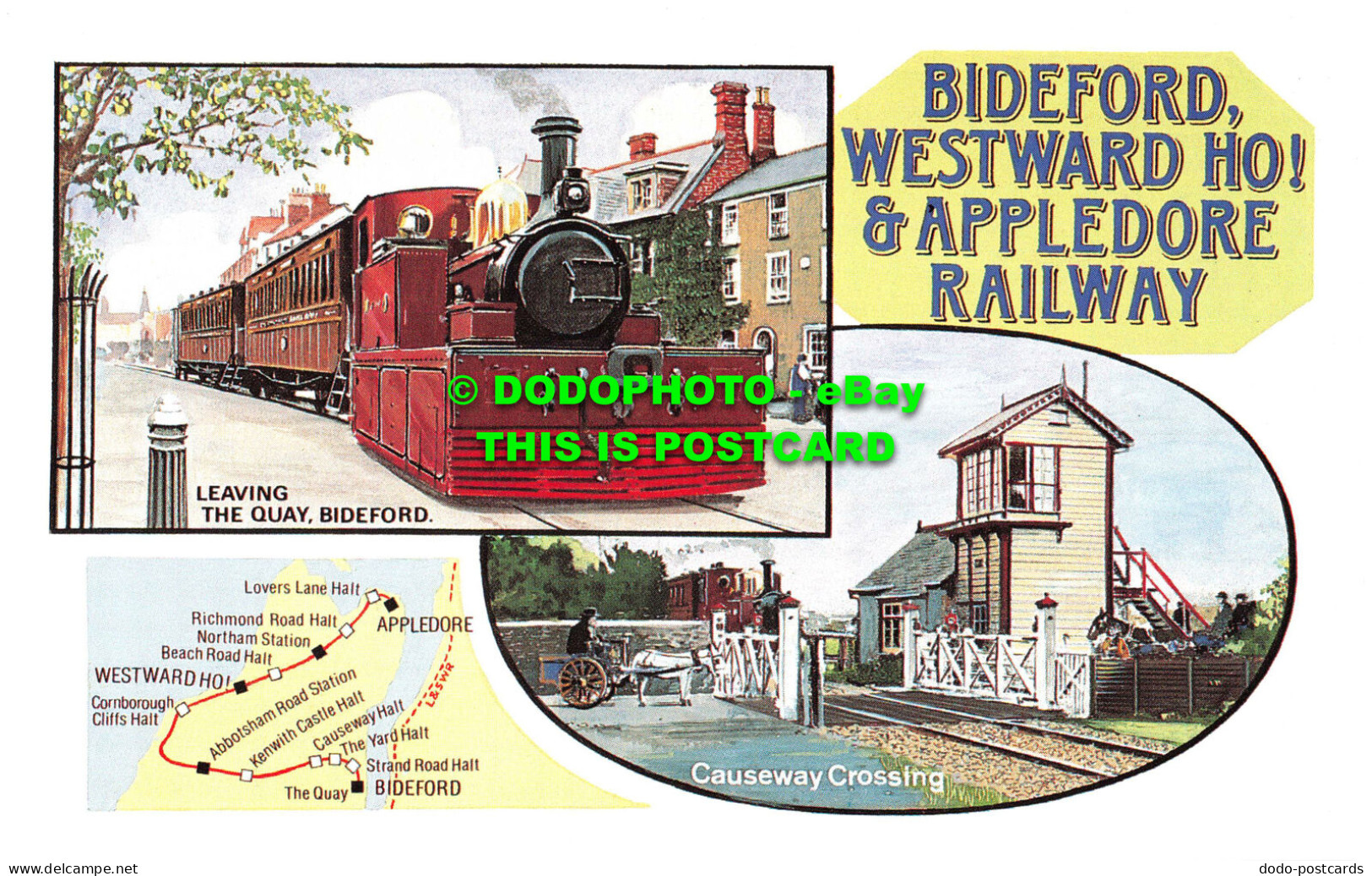 R542976 Bideford Westward Ho And Appledore Railway. Causeway Crossing. Dalkeith - World