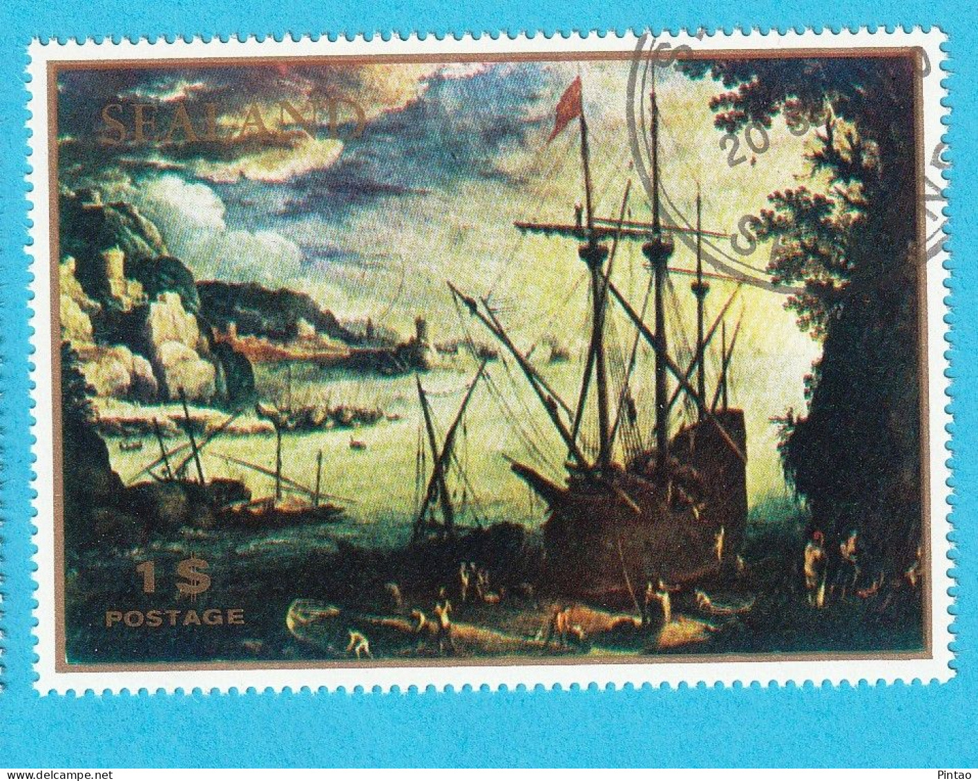 BAR8726s- SEALAND 1970- CTO (PINTURA - BARCOS) - Otros & Sin Clasificación