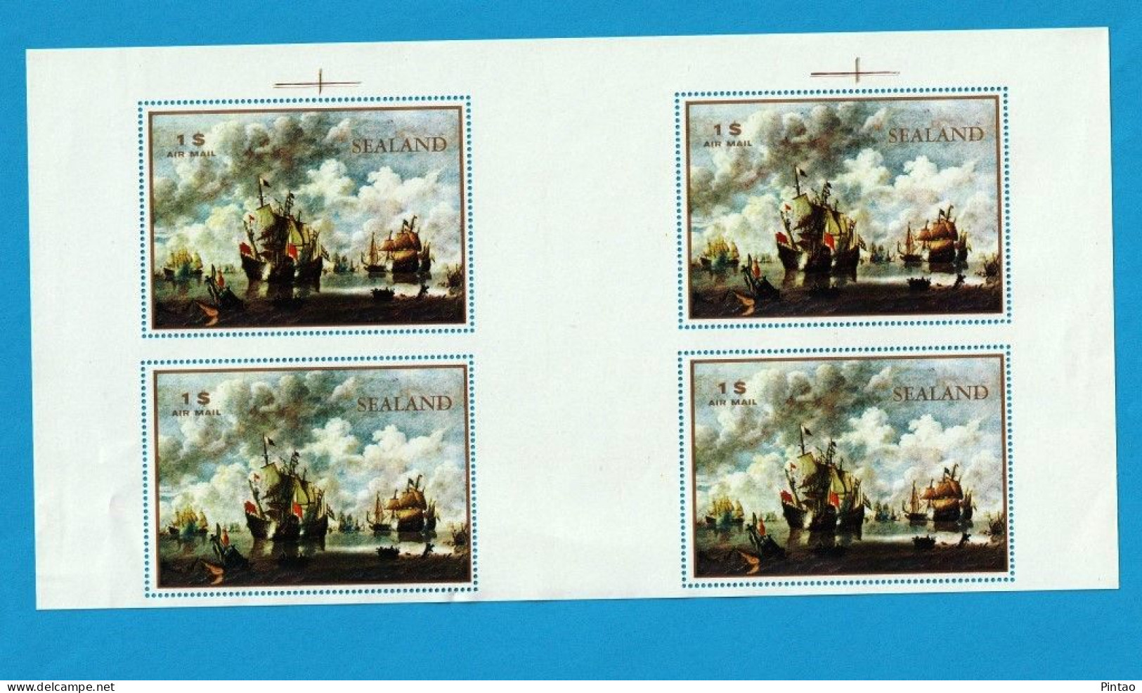 BAR8727- SEALAND 1970- MNH (PINTURA - BARCOS) - Other & Unclassified