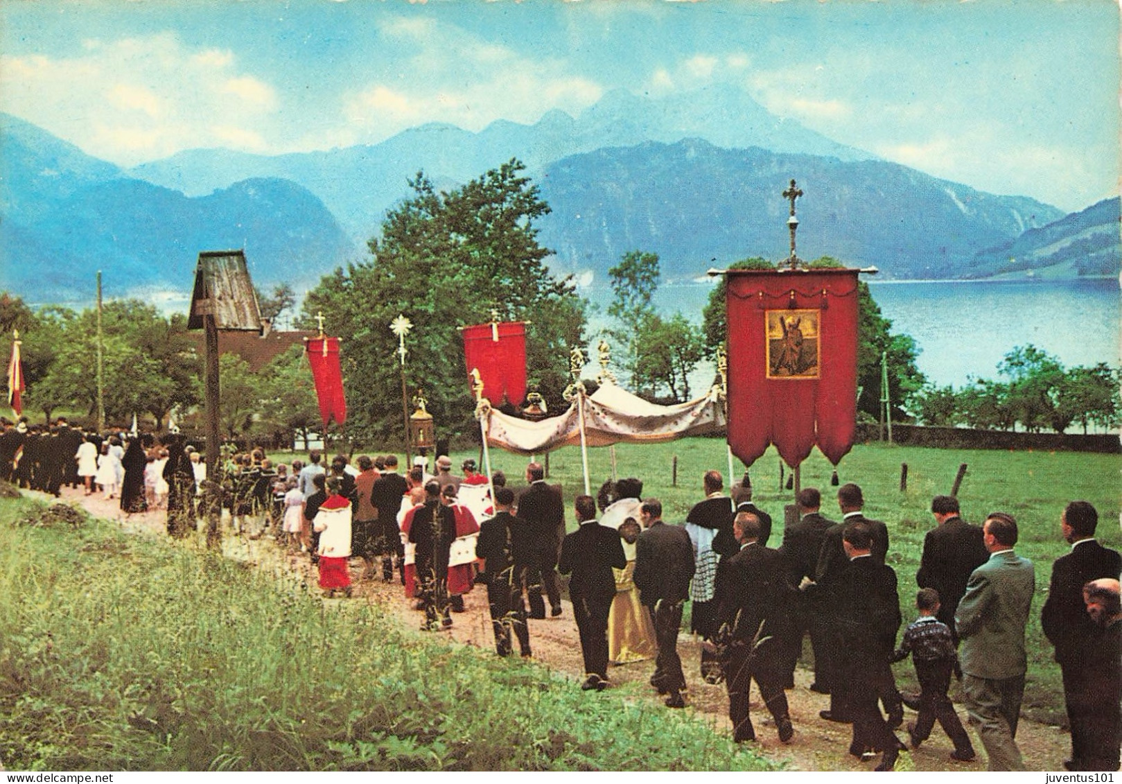 CPSM Fronleichnamsprozession Im Salzkammergut-RARE    L2875 - Andere & Zonder Classificatie