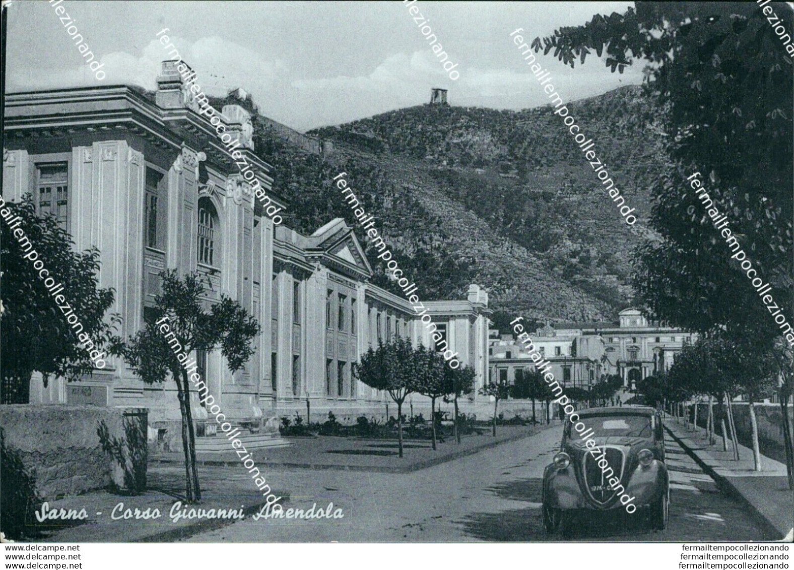 Be591 Cartolina  Sarno Corso Giovanni Amendola Auto  Provincia Di Salerno - Salerno