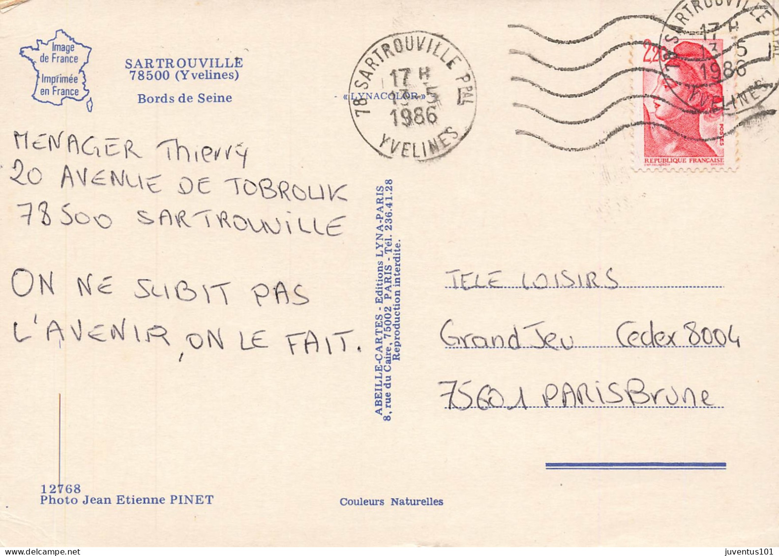 CPSM Sartrouville-Bords De Seine-Timbre    L2875 - Sartrouville