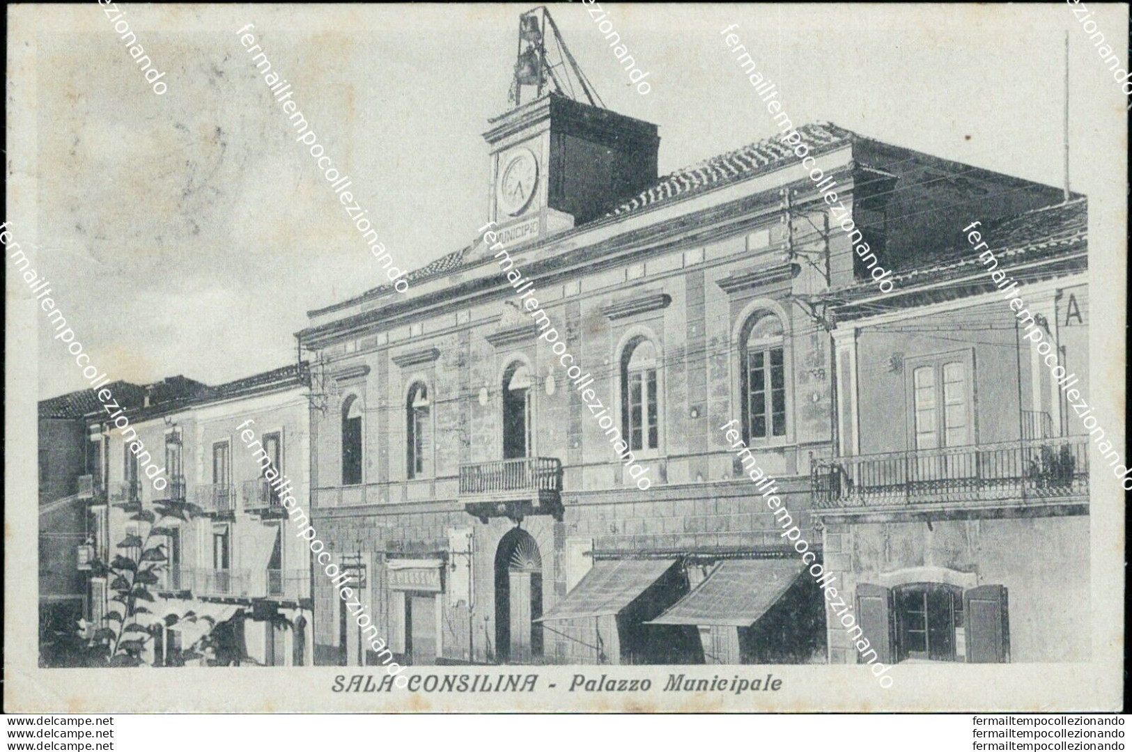 Bh211  Cartolina Sala Consilina Palazzo Municipale Provincia Di Salerno - Salerno