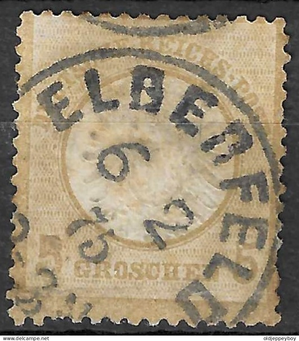 GERMAN EMPIRE GERMANY  1872 5g Violet LARGE SHIELD Mi #22 Choc Brown - Oblitérés