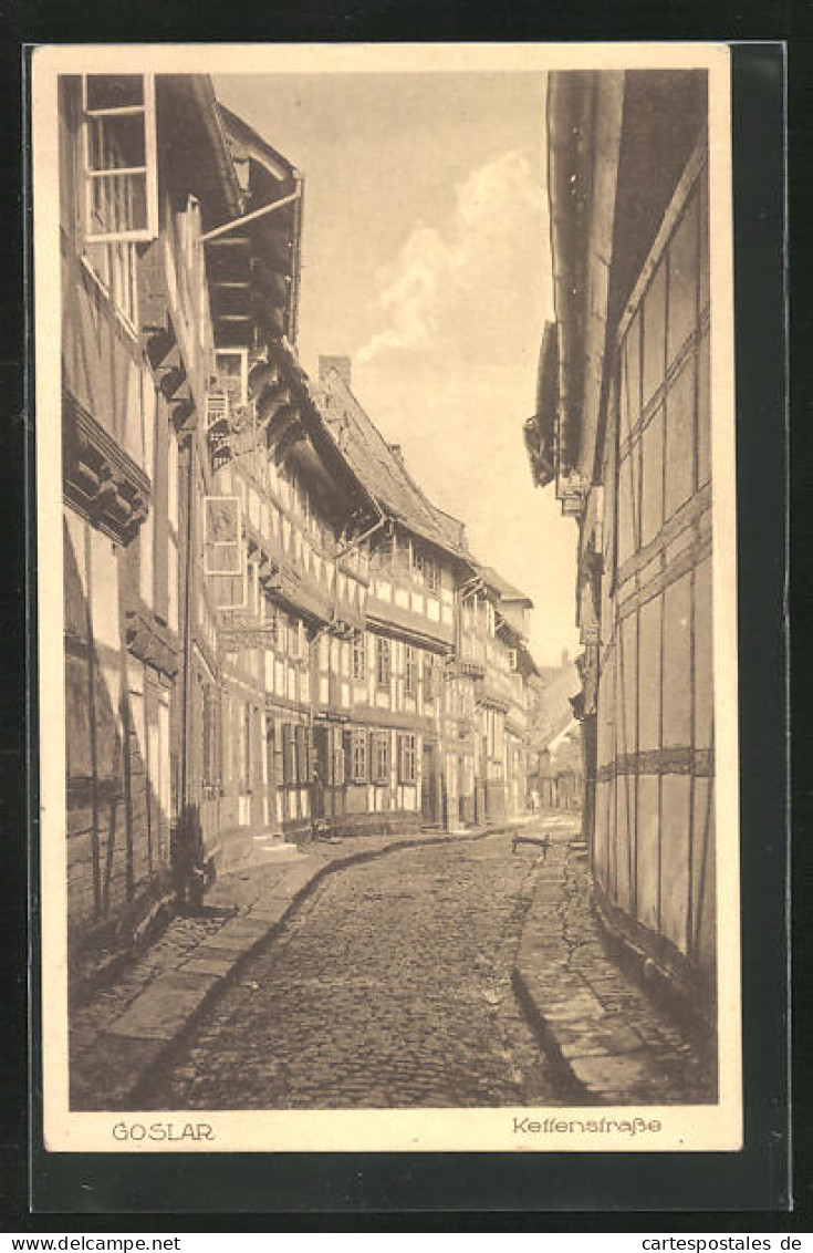 AK Goslar, Fachwerkhäuser An Der Kettenstrasse  - Goslar
