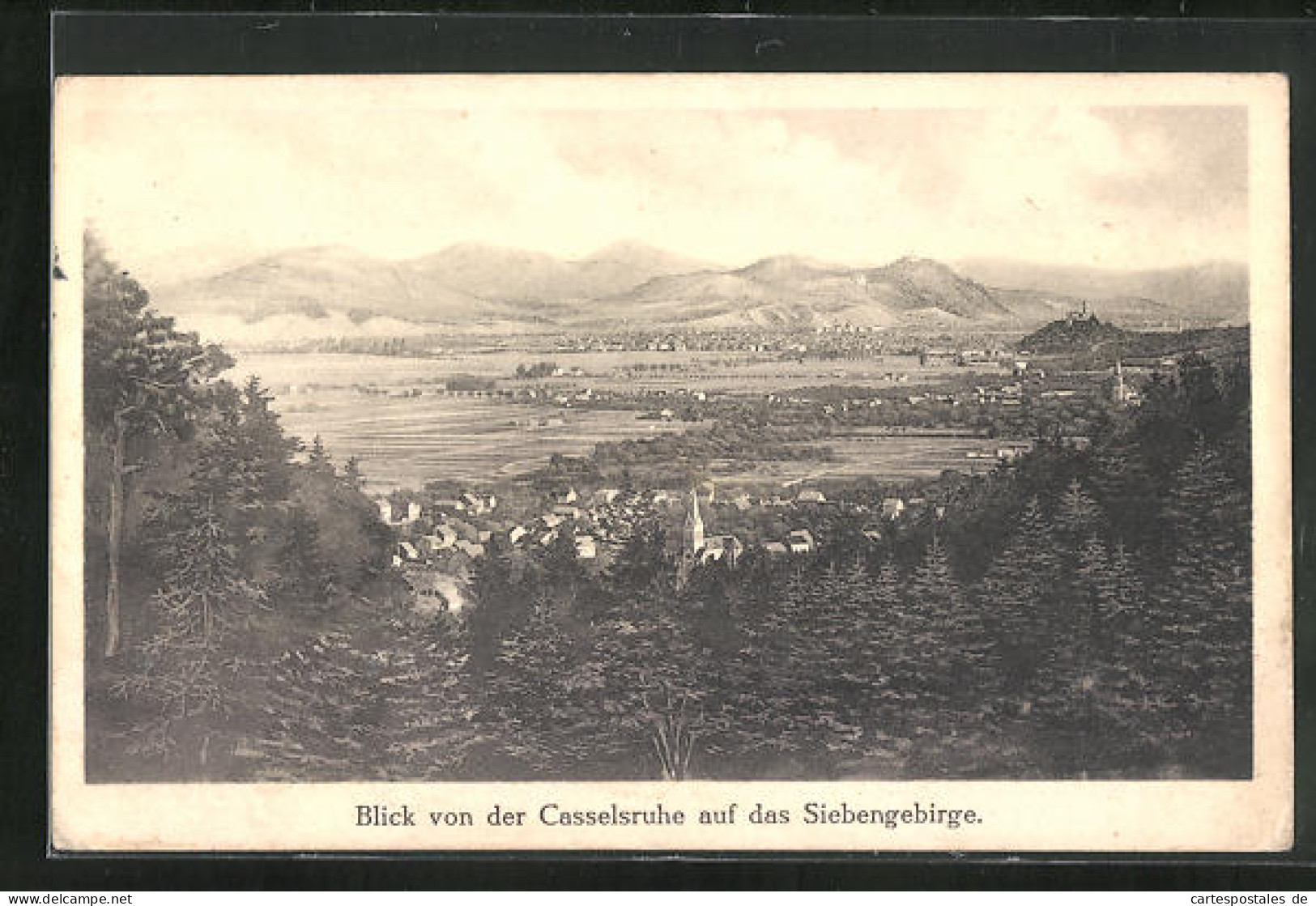 AK Bonn, Blick Von Der Casselruhe Auf Das Siebengebirge  - Bonn