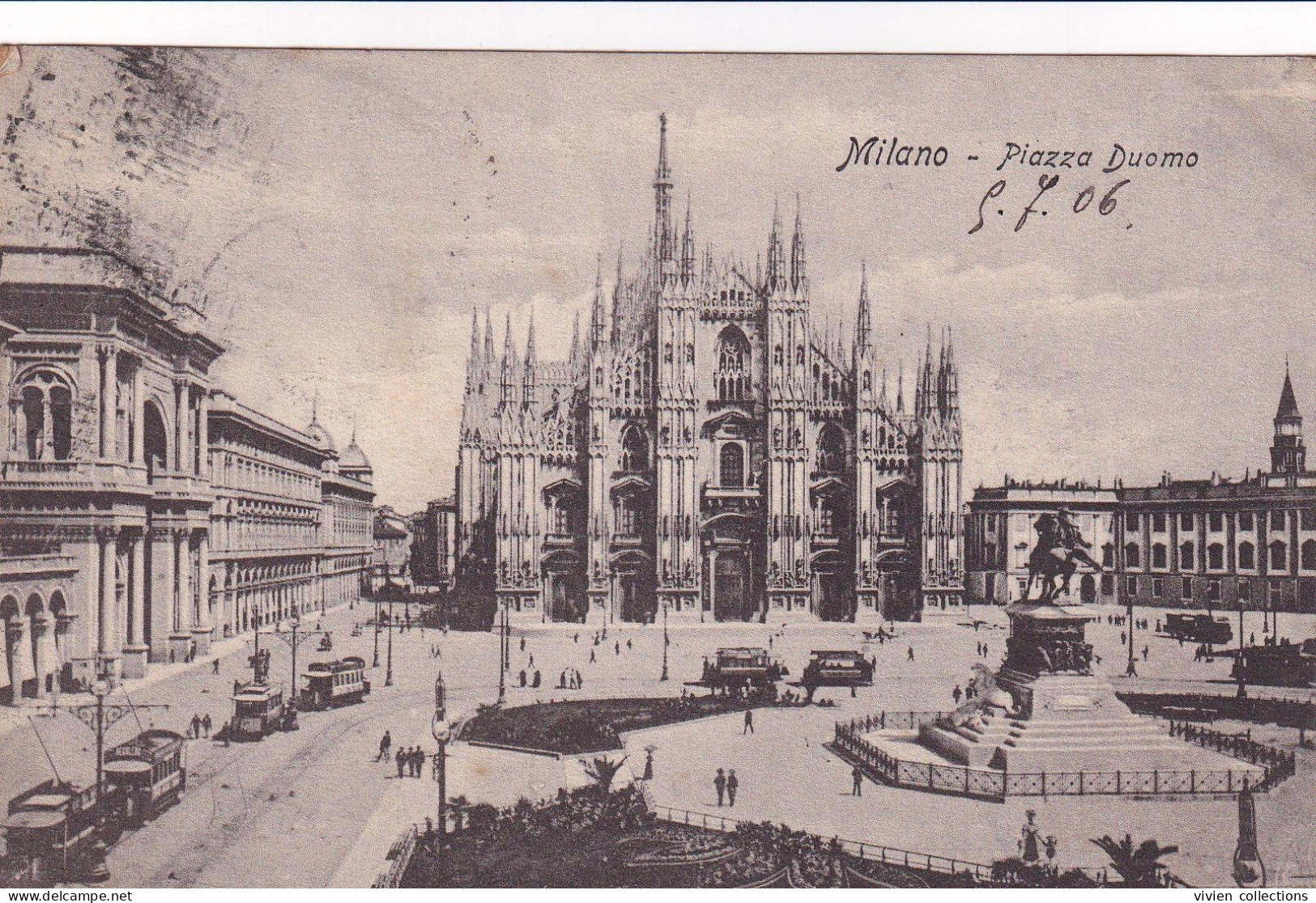 Italie Milan Flamme De L'exposition Internationale Du 08 / 07 / 1906 Esposizione Internazionale - Marcofilie