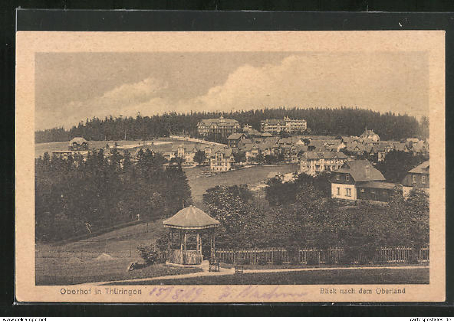 AK Oberhof In Thüringen, Blick Nach Dem Oberland  - Oberhof