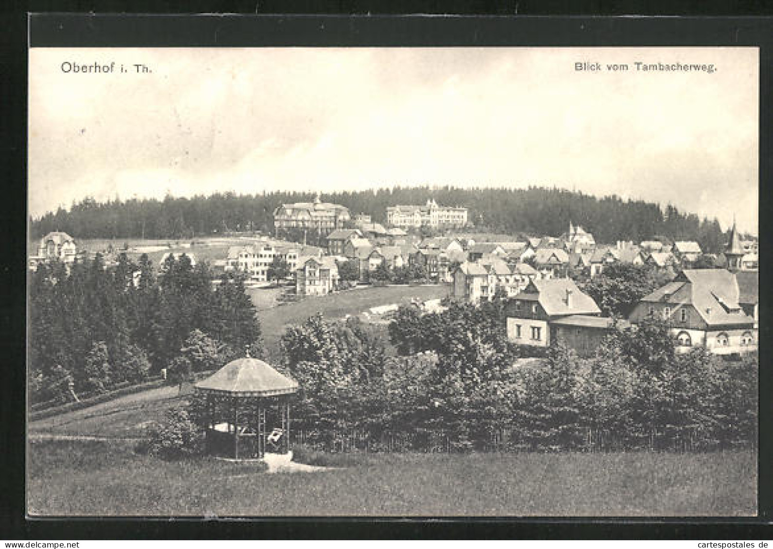 AK Oberhof I. Th., Blick Vom Tambacherweg Auf Den Ort  - Oberhof