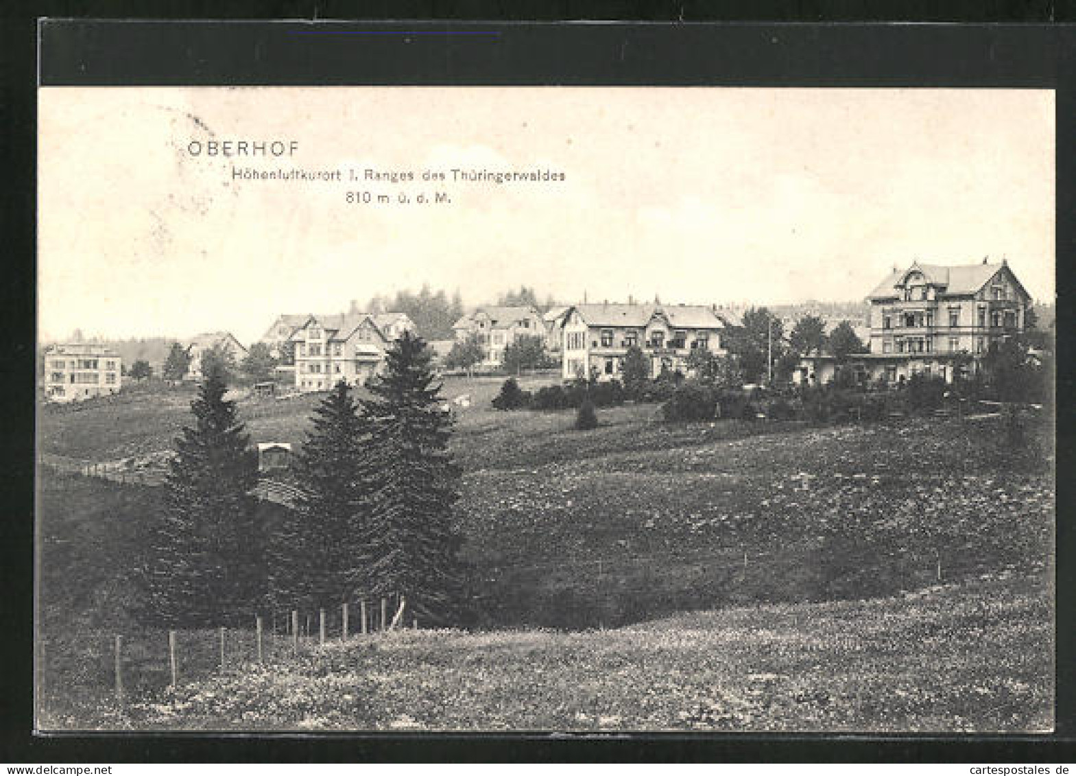 AK Oberhof /Thüringerwald, Ortspartie  - Oberhof