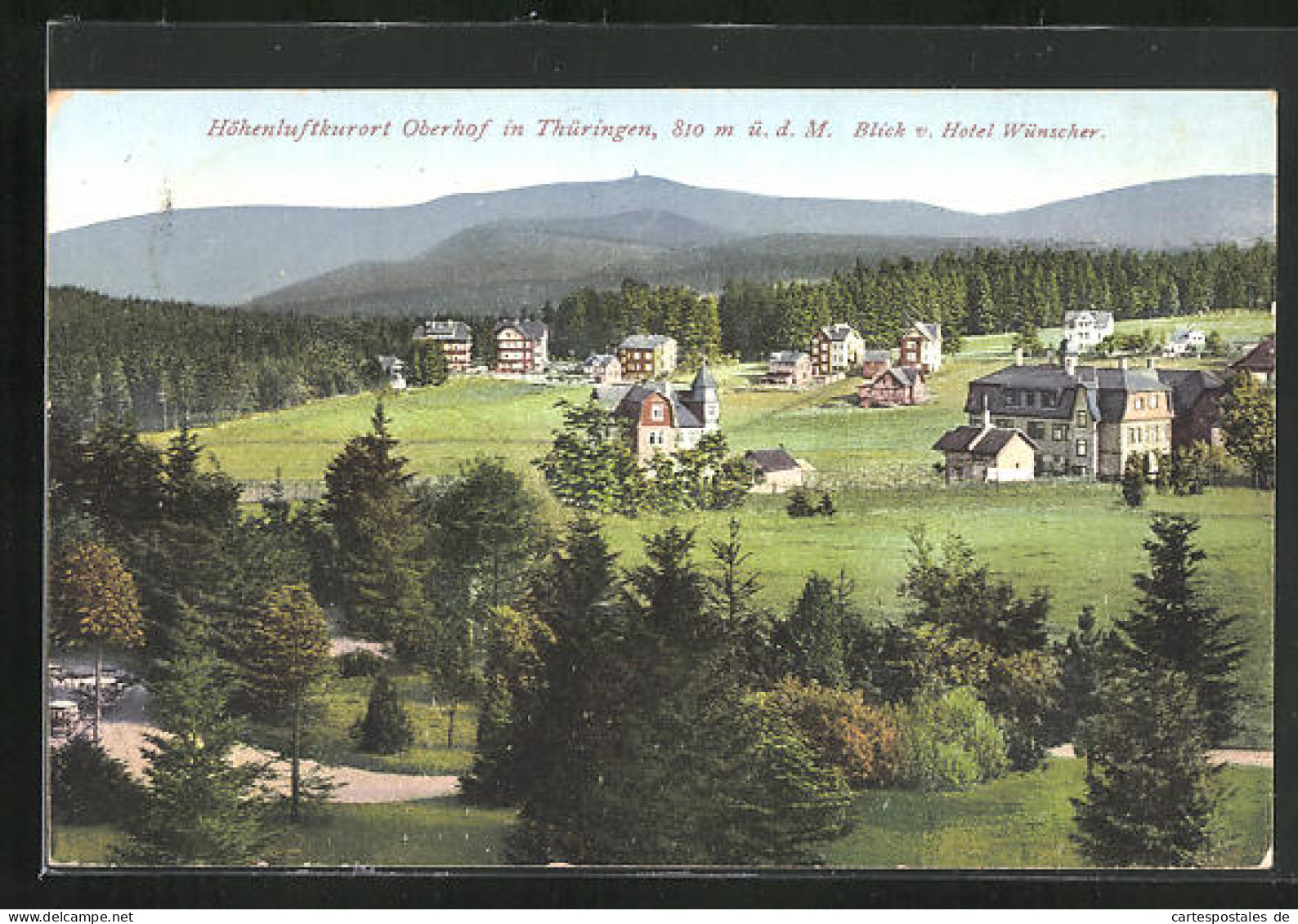 AK Oberhof /Thüringen, Blick V. Hotel Wünscher  - Oberhof