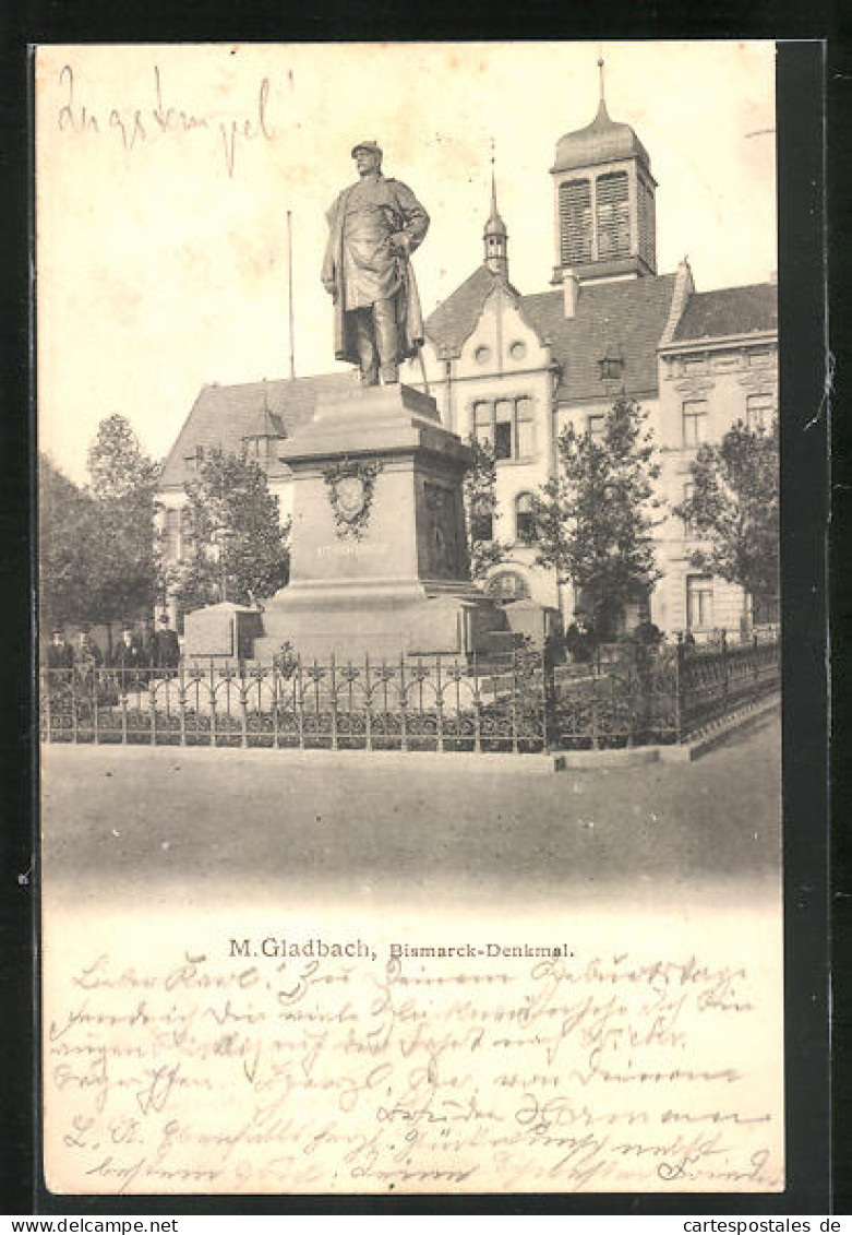 AK Mönchengladbach, Bismarck-Denkmal  - Mönchengladbach