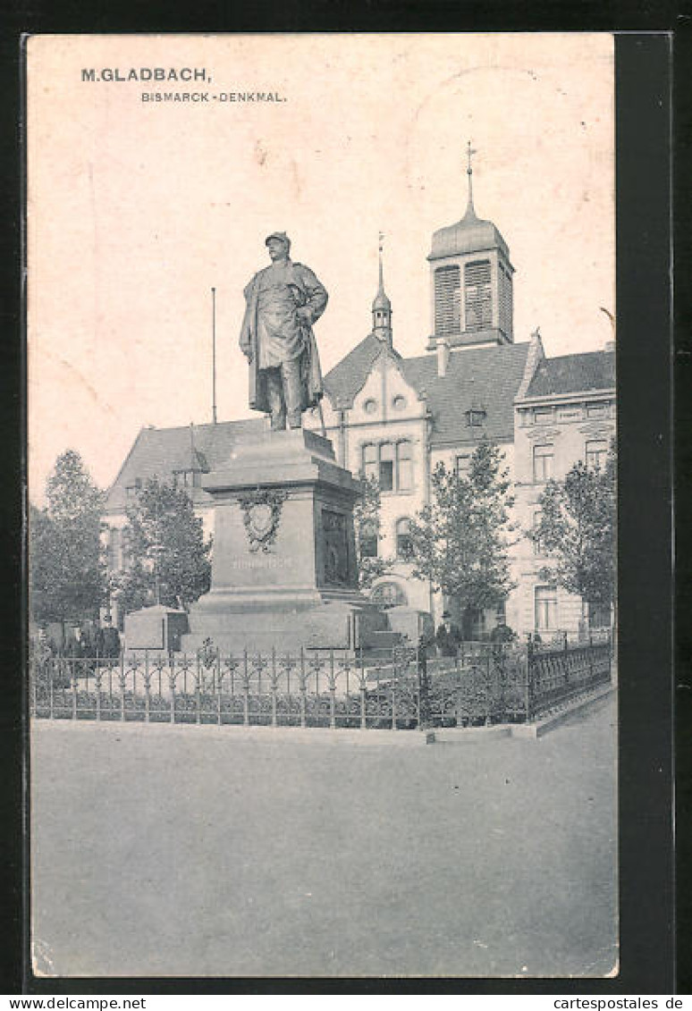 AK Mönchengladbach, Bismarck-Denkmal  - Mönchengladbach