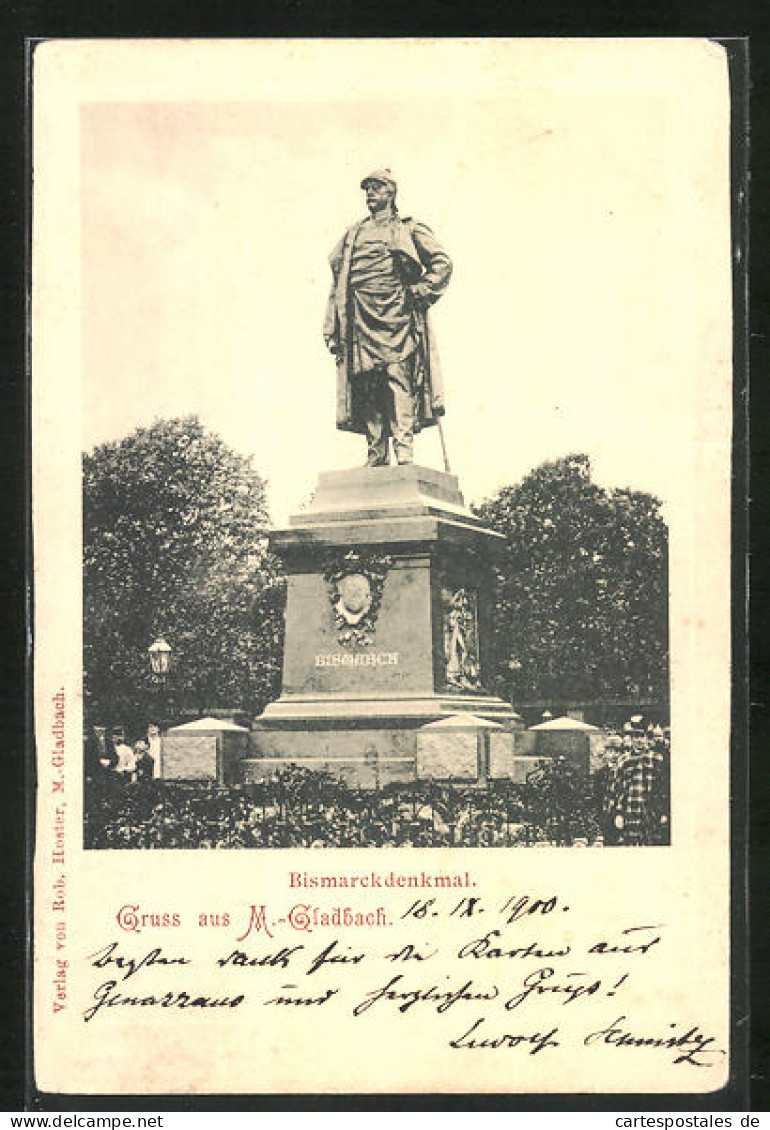 AK Mönchengladbach, Bismarck-Denkmal Auf Den Königsplatz  - Mönchengladbach