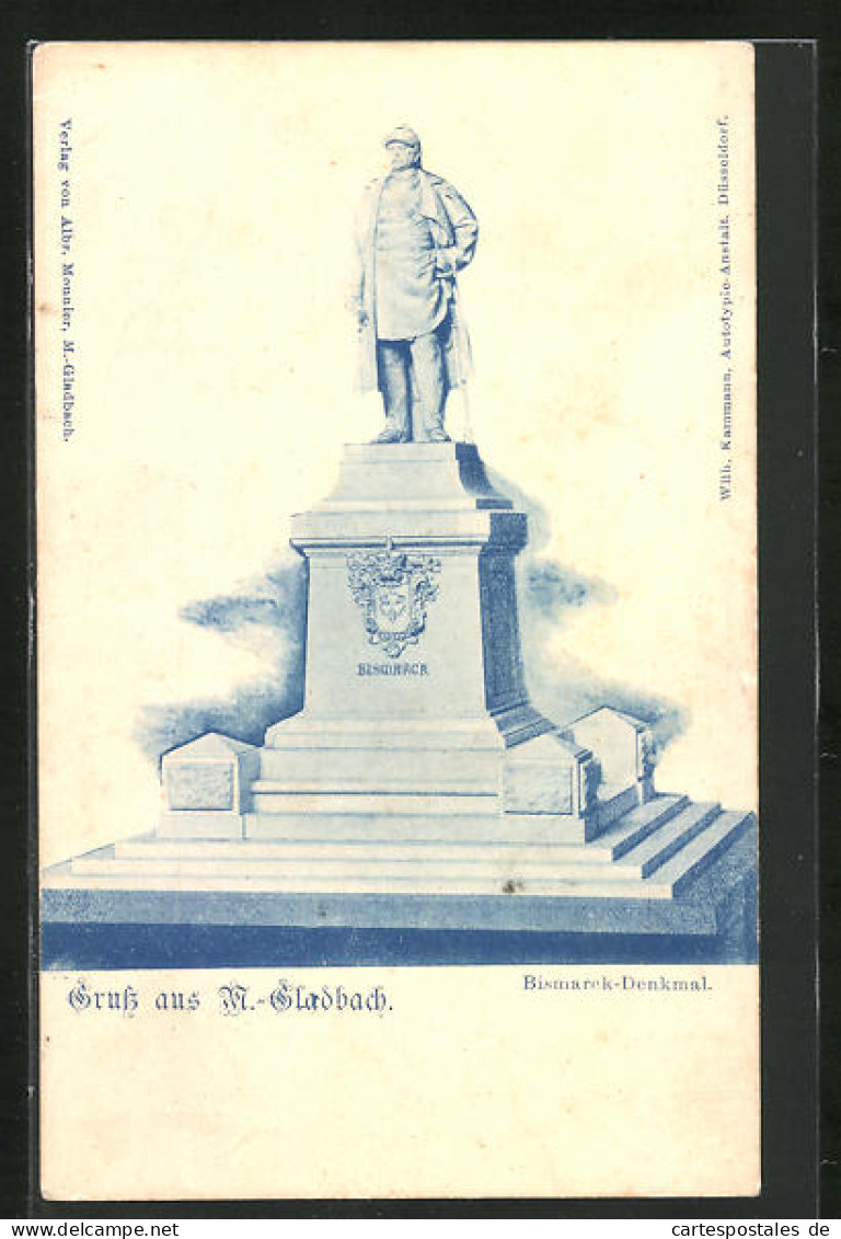 AK Mönchengladbach, Bismarck-Denkmal  - Mönchengladbach