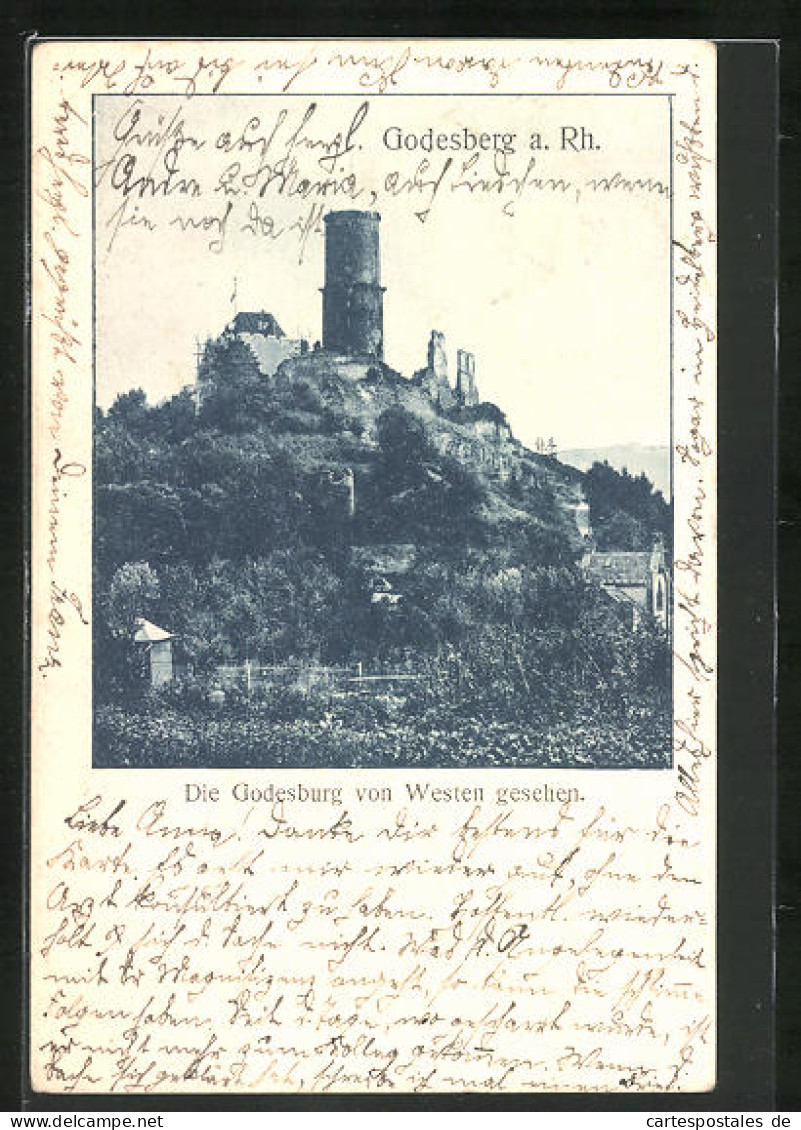 AK Godesberg A. Rh., Godesburg Auf Dem Hügel  - Other & Unclassified