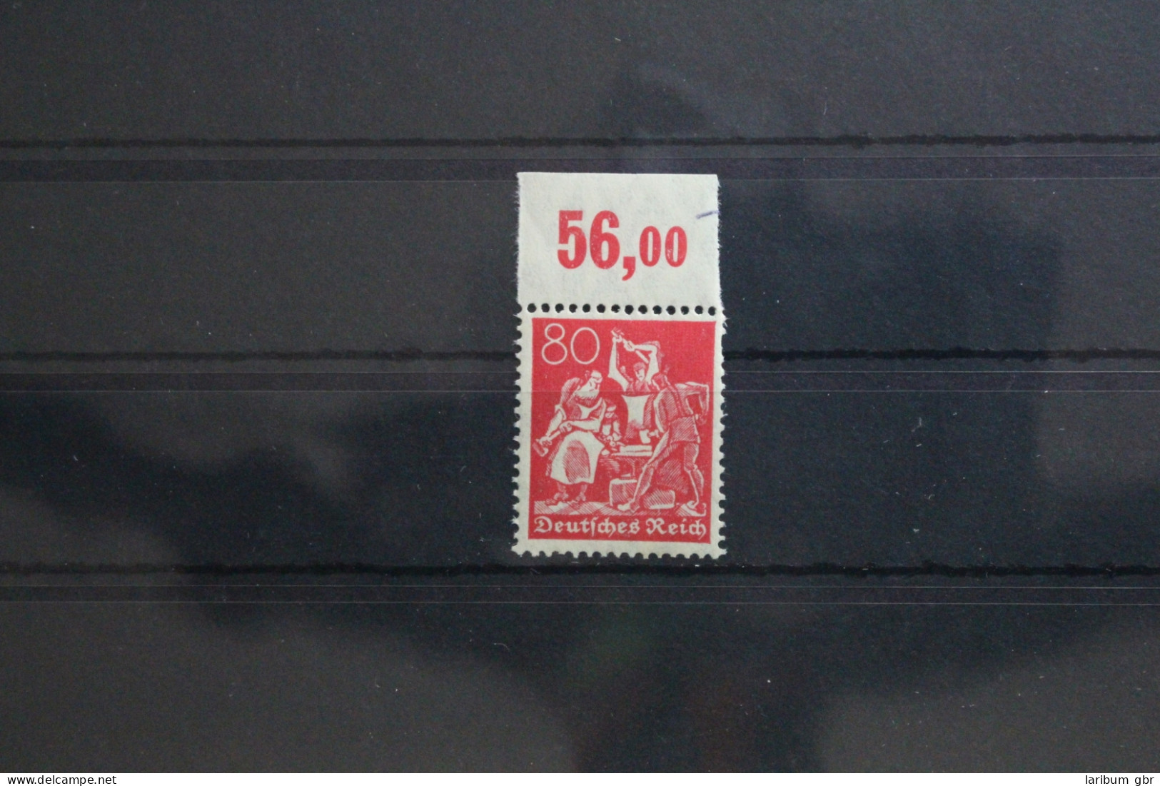 Deutsches Reich 166 A P Postfrisch Oberrand #TH253 - Autres & Non Classés