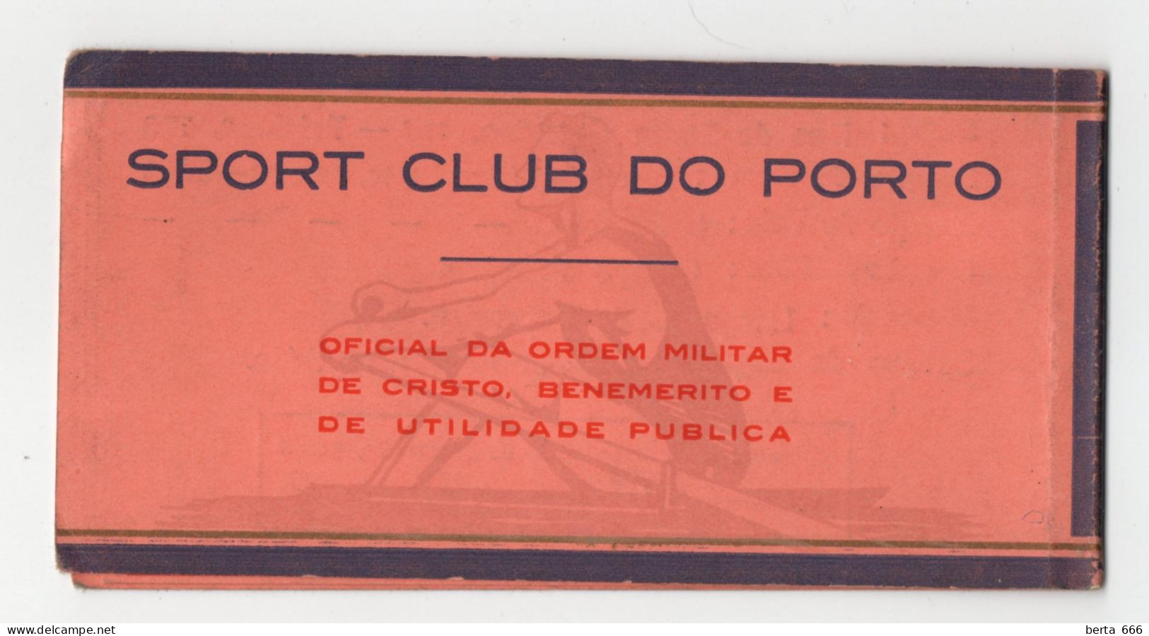 Sport Club Do Porto * Oficial Da Ordem Militar De Cristo * Cartão De Identidade De Sócio * Remo - Lidmaatschapskaarten